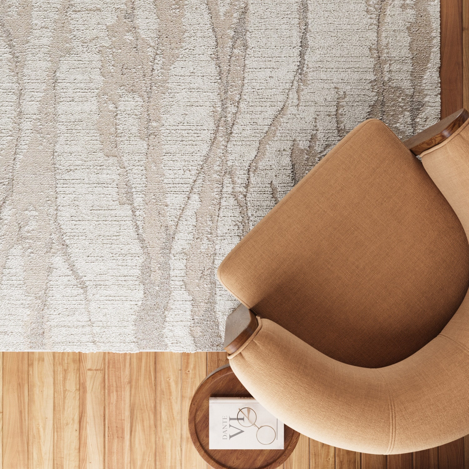 Wecon home »Fynn« rechteckig 18 mm Höhe Gewebt, Hoch-Tief, pflegeleicht, Natur-Design, Scandi, Wohnzimmer