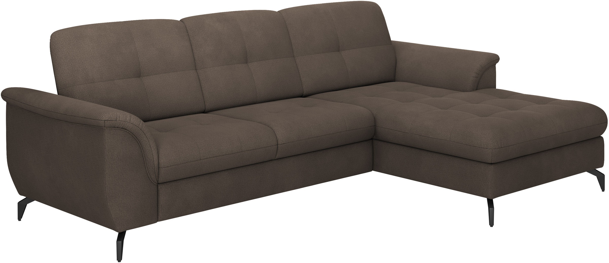 sit&more Ecksofa »Zora L-Form«, wahlweise mit Bettfunktion und Bettkasten