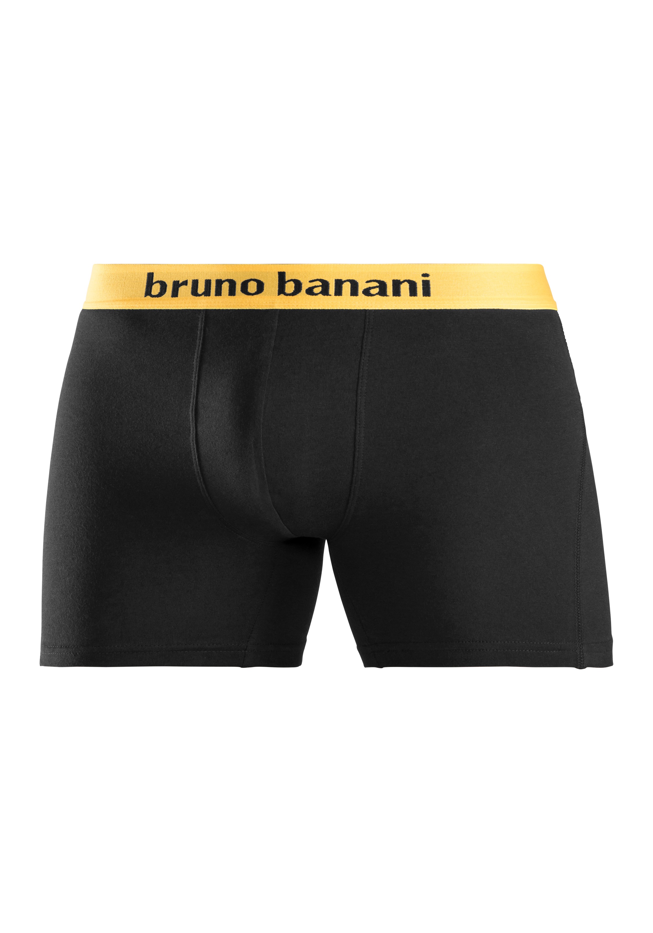 Bruno Banani Boxer »Boxershorts für Herren«, (Packung, 4 St.), mit längerem Bein und auffälligen Logobund
