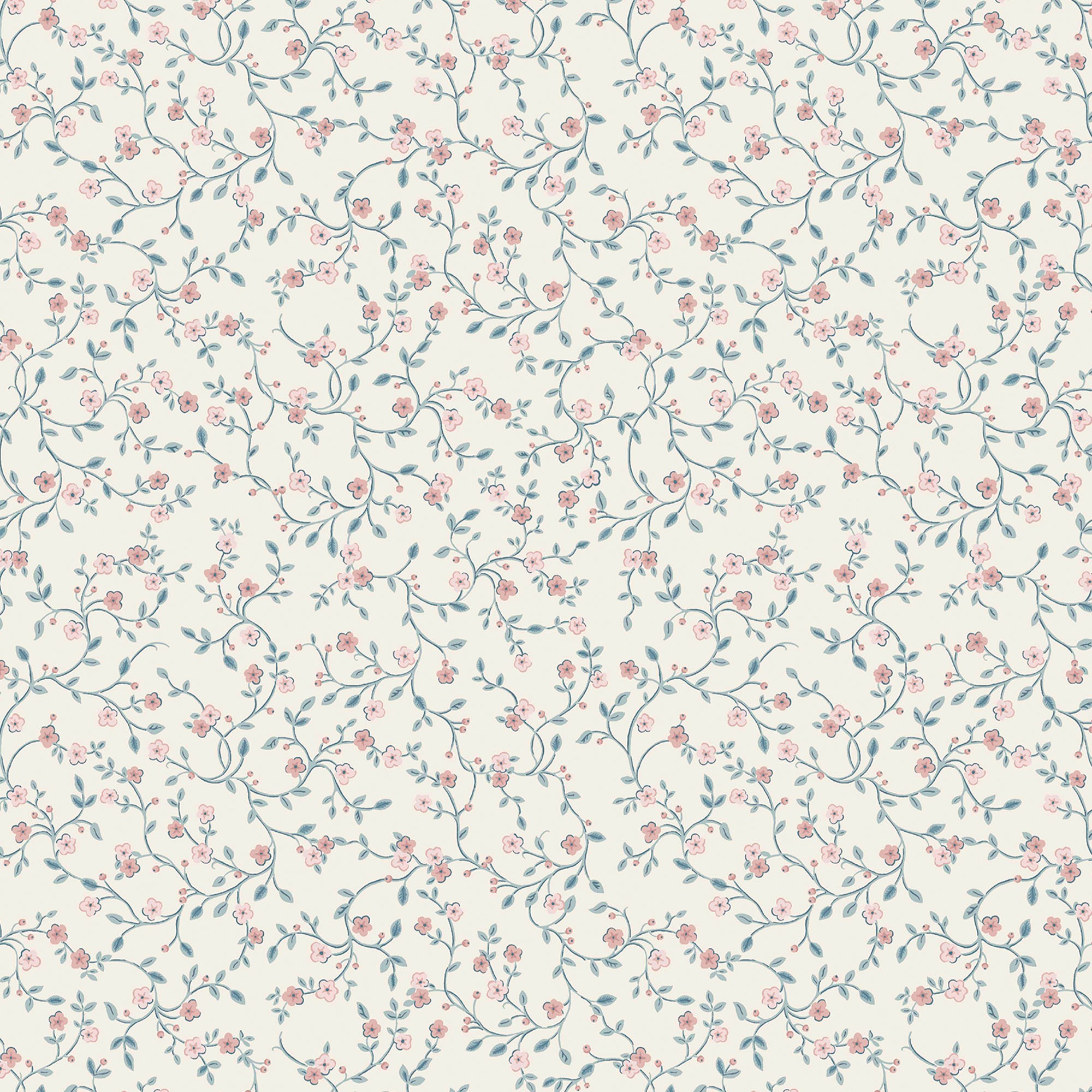 LAURA ASHLEY Vliestapete »Blencow Sprig« geblümt glatt 10mx52cm (ca. 5m2)