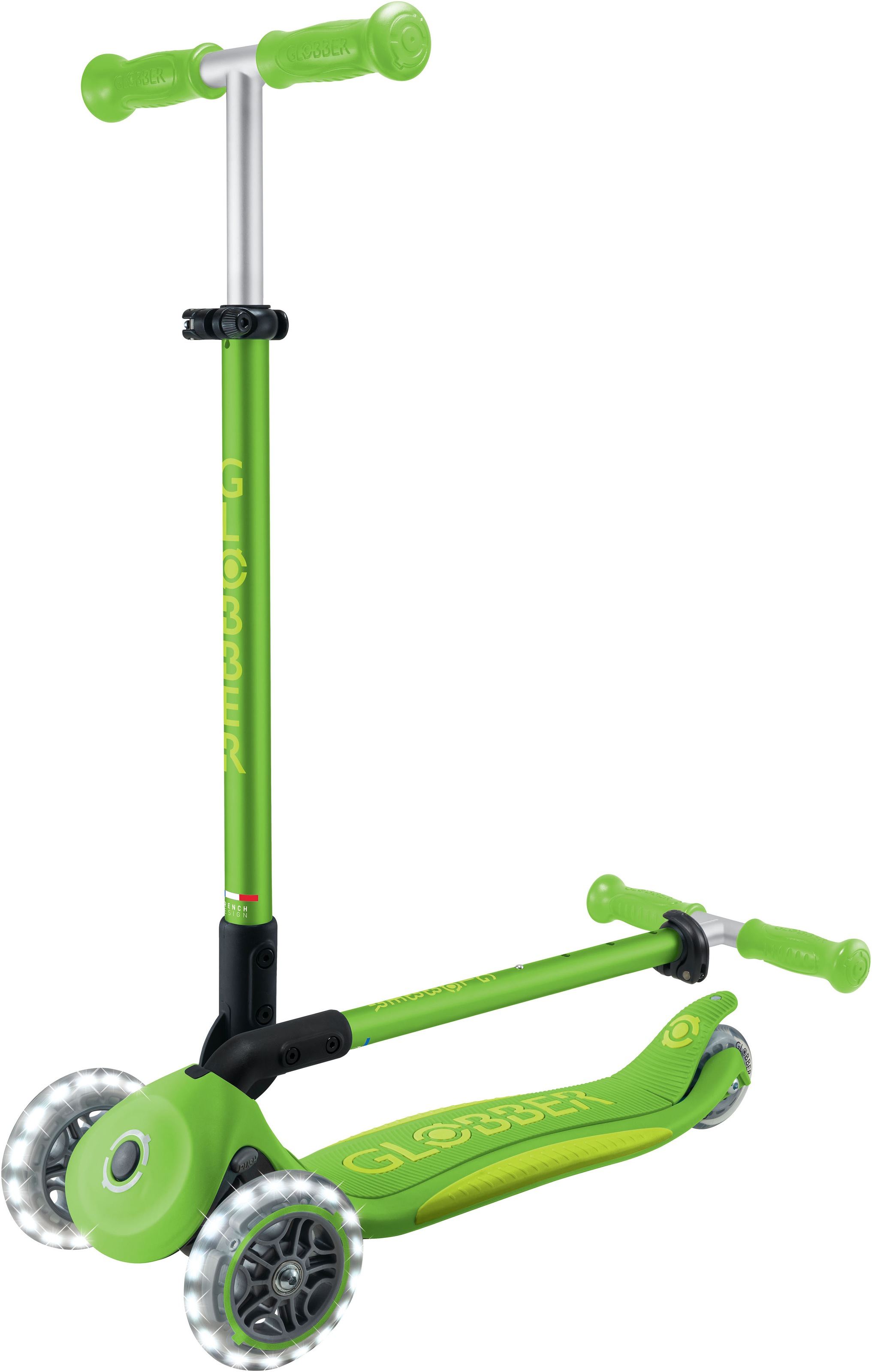 Globber Tretroller »GLOBBER ELITE LIGHTS, mit Leuchtrollen«