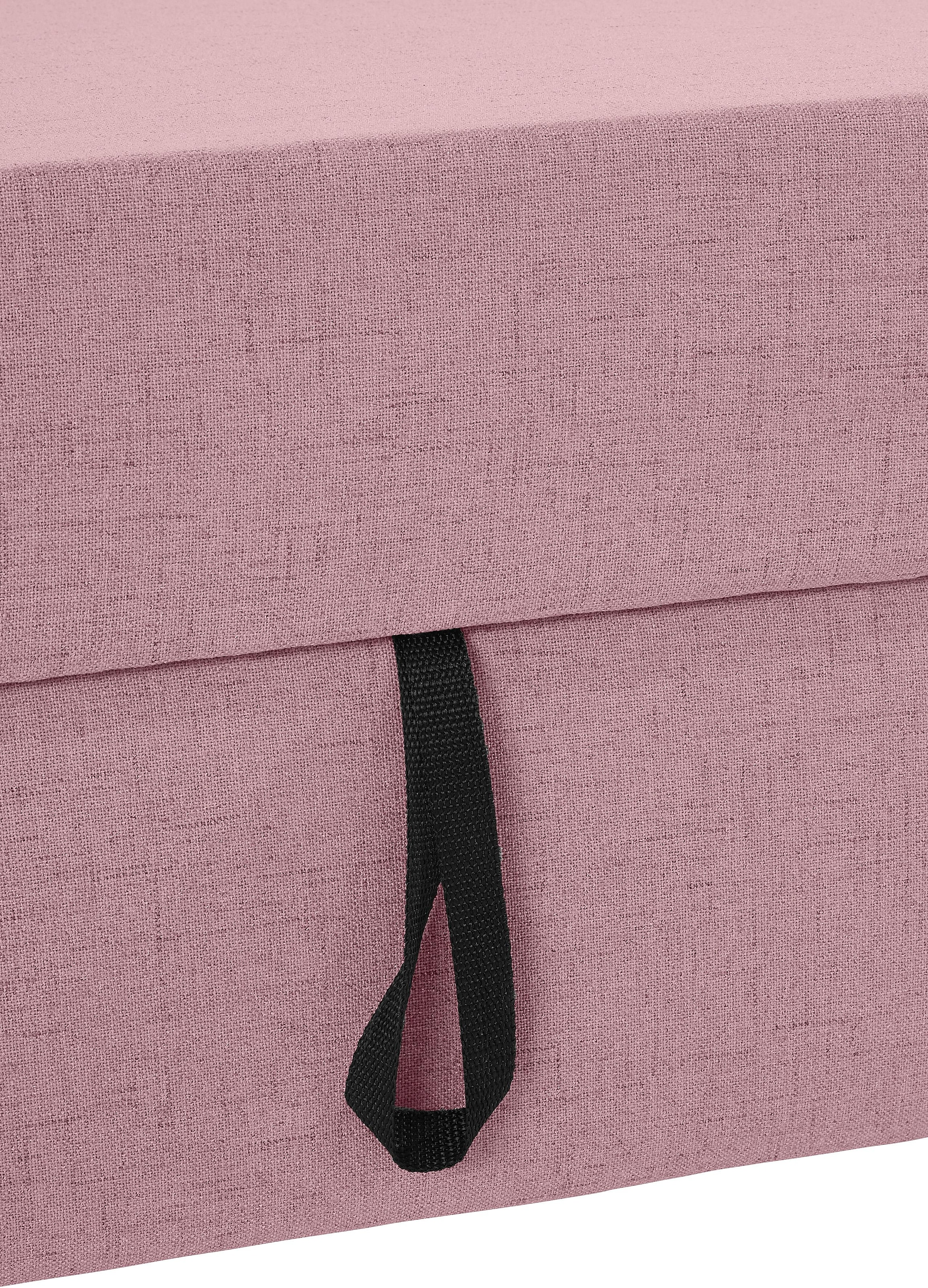 DOMO collection Ecksofa »Bero, elegant und zeitlos, flache Armlehnen, L-Form«, fester Sitzkomfort, wahlweise mit Bettfunktion