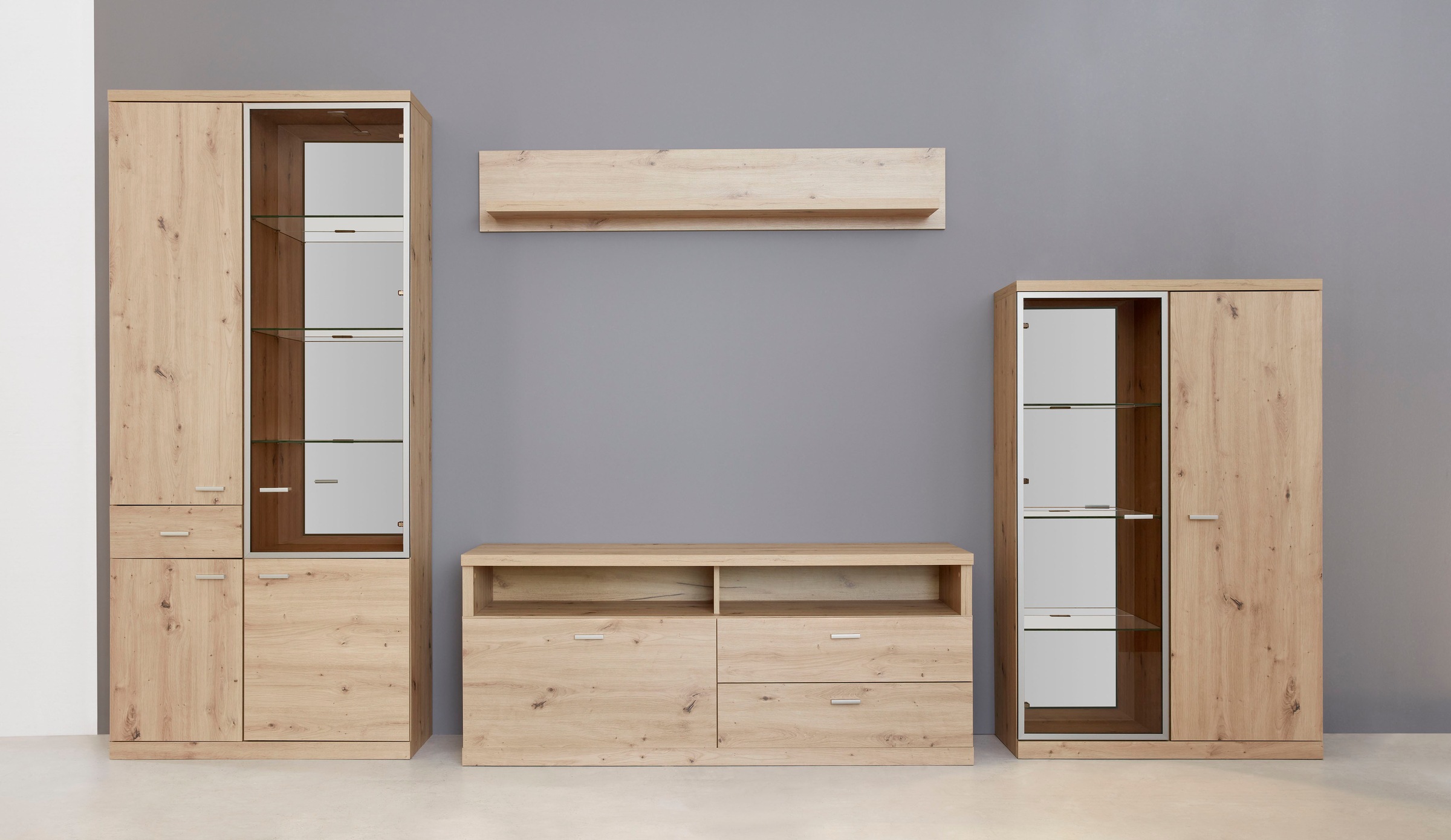 INOSIGN Lowboard »Elne« TV Schrank, hellbraun, Eiche, matt, Breite 150 cm Artisan Eiche Melamin