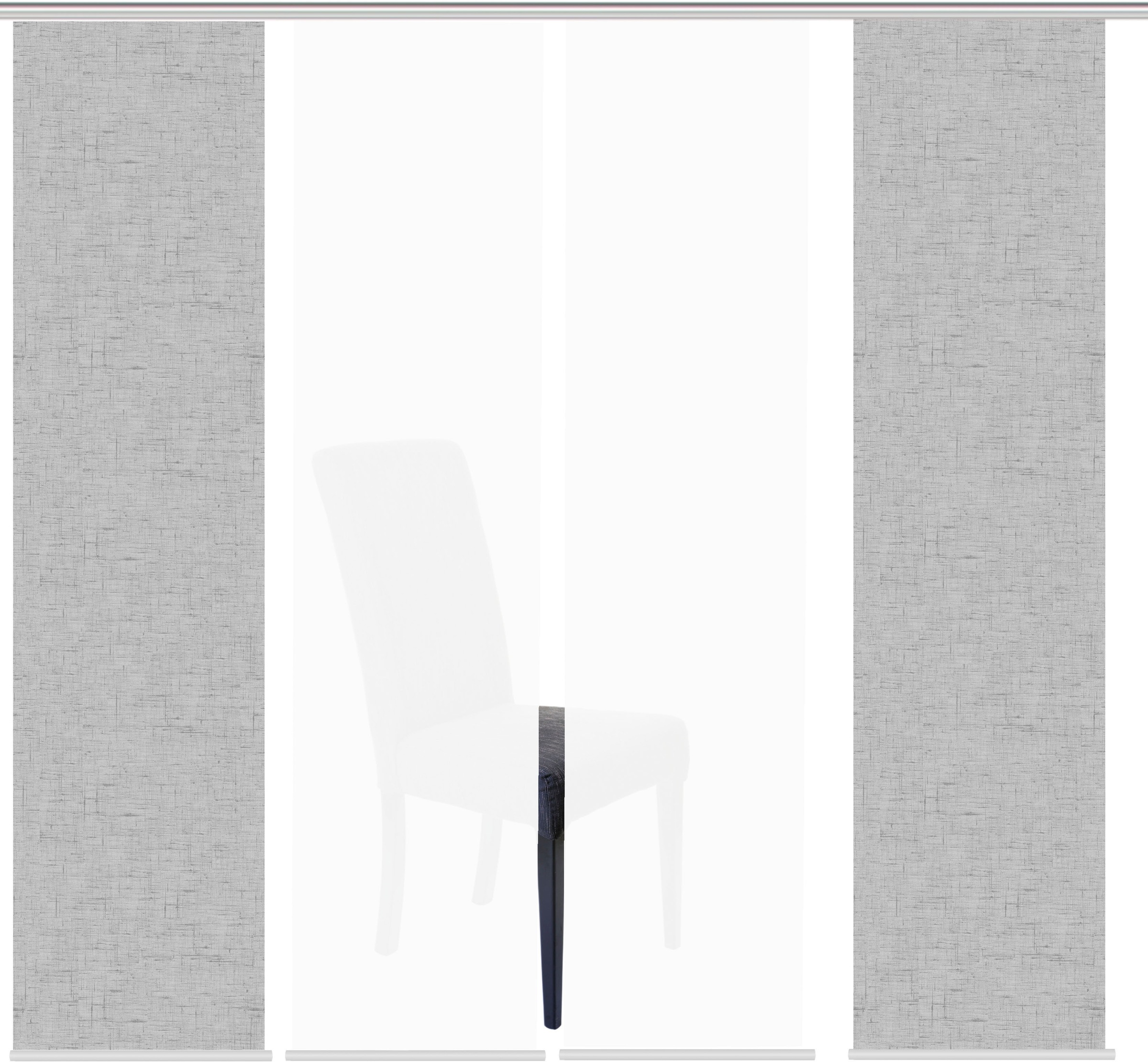 HOME WOHNIDEEN Schiebegardine »PIVE 4er SET«, (4 St.), Schiebevorhang Digidruck 4er Set PIVE