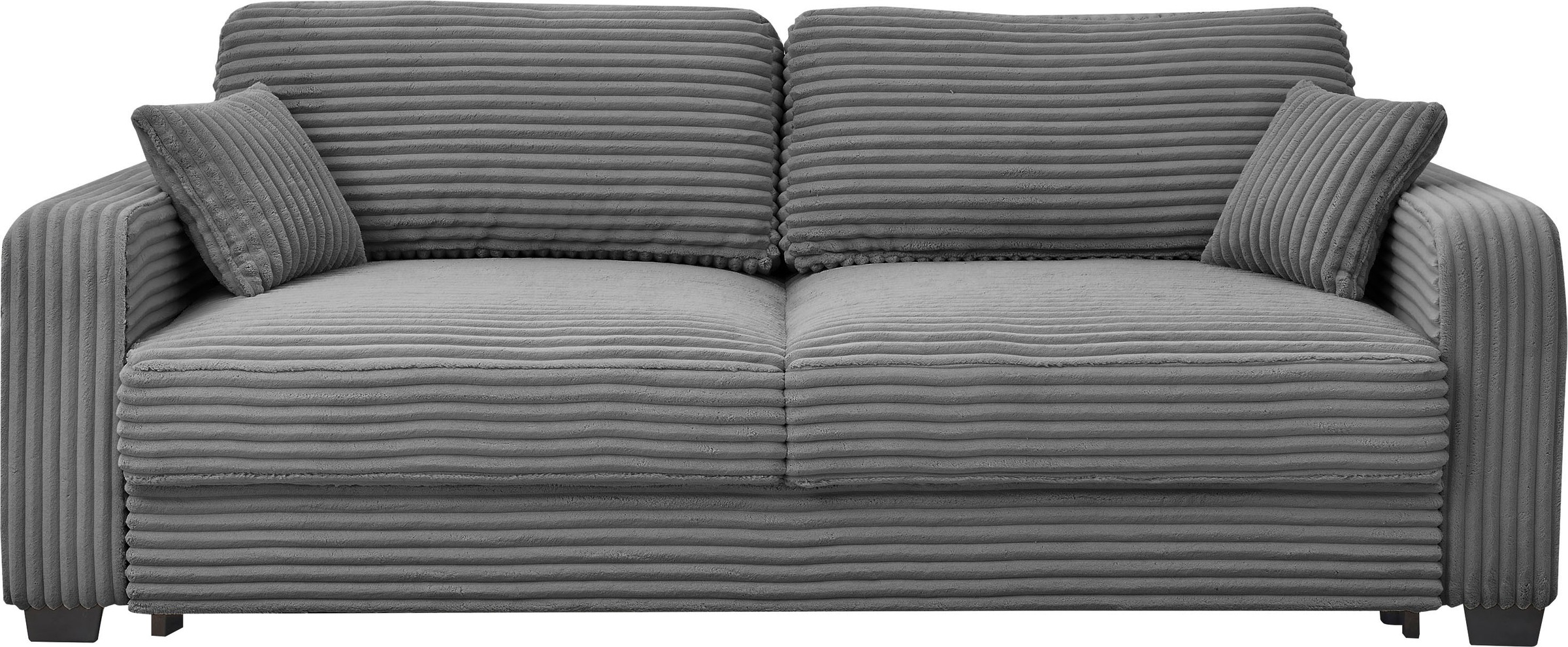 ED EXCITING DESIGN Schlafsofa »Carrara«, frei im Raum stellbar, mit Bettkasten, mit Schlaffunktion und 4 Kissen