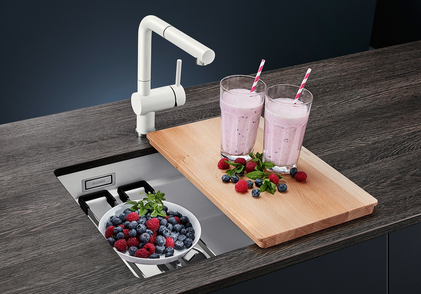 Blanco Küchenspüle »ETAGON 500-U« 1 Stk. tlg. inklusive 2 Gratis ETAGON-Schienen aus Edelstahl