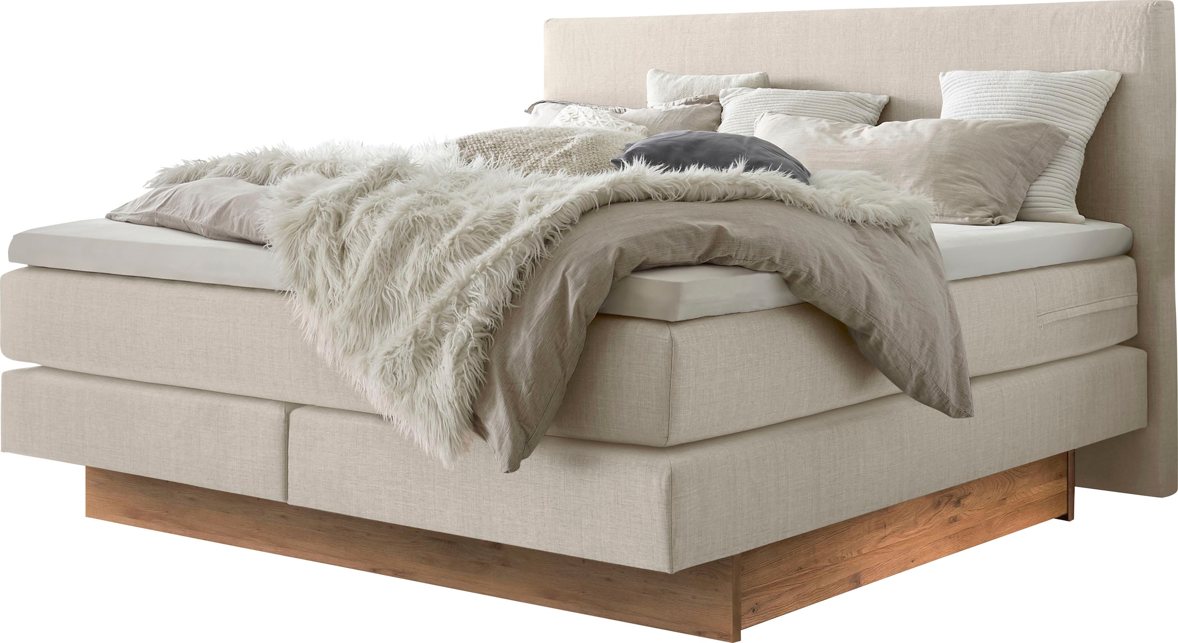 HASENA Boxspringbett "Denver", mit zwei Bettkästen inklusive gedämpftem Sel günstig online kaufen