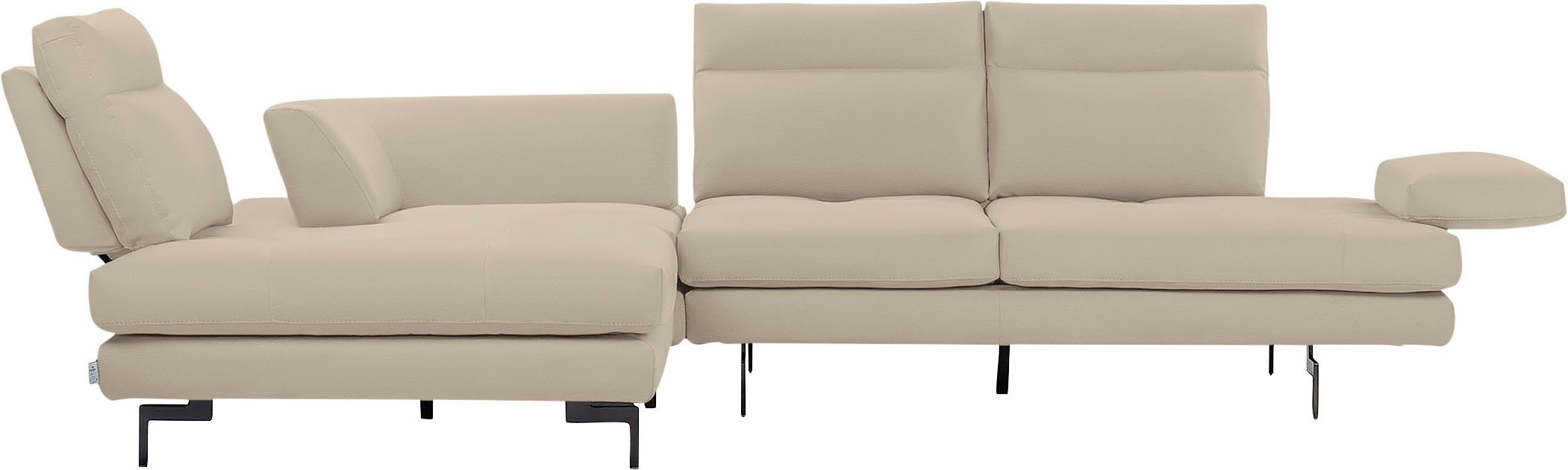 CALIA ITALIA Ecksofa »Toby Wing, Komfortsofa mit Sitzkomfort der Extraklass günstig online kaufen