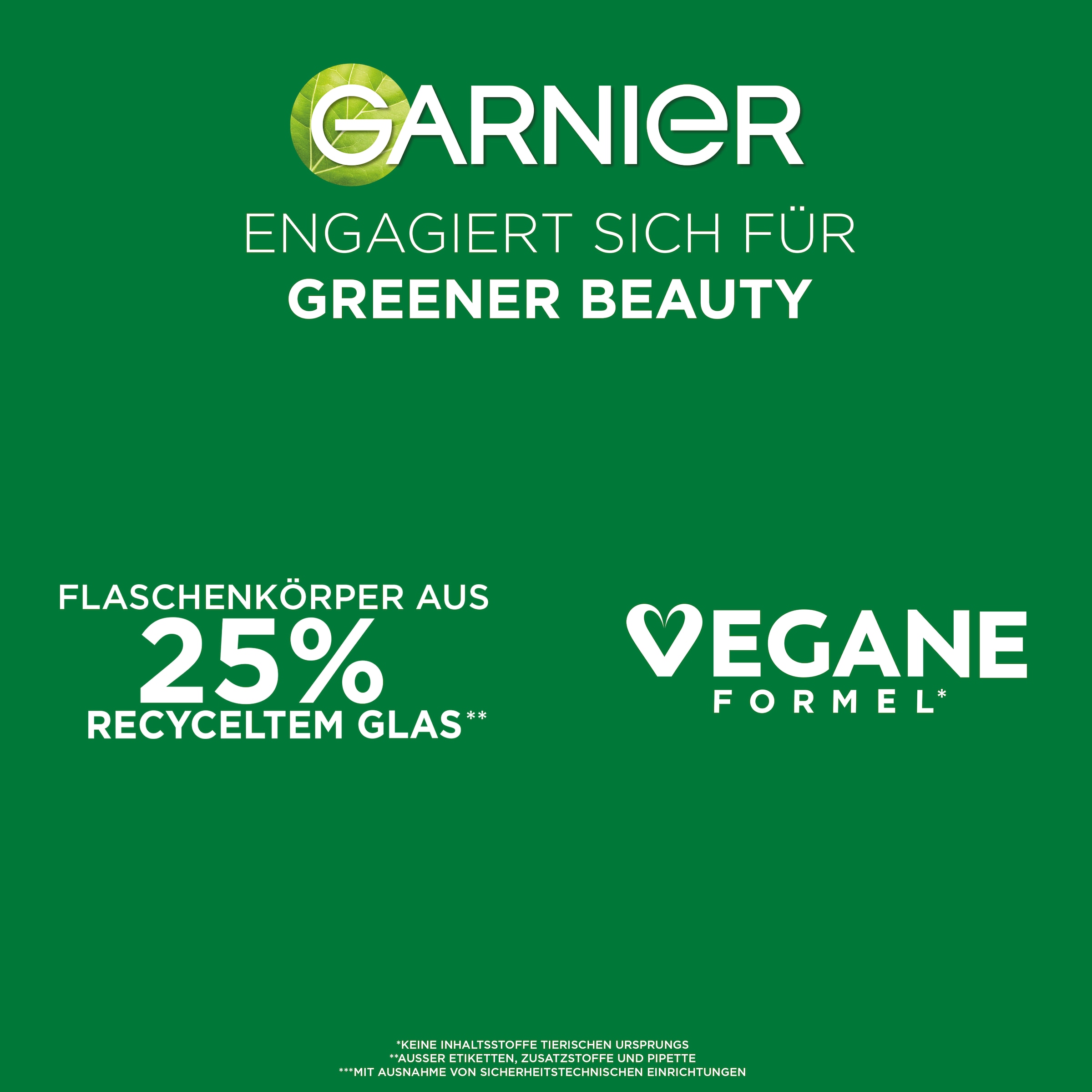 GARNIER Gesichtsserum »Garnier Vitamin C+ Glow Booster Serum«, Mildert Pigmentflecken, glättet die Haut, auch für empfindliche Haut.