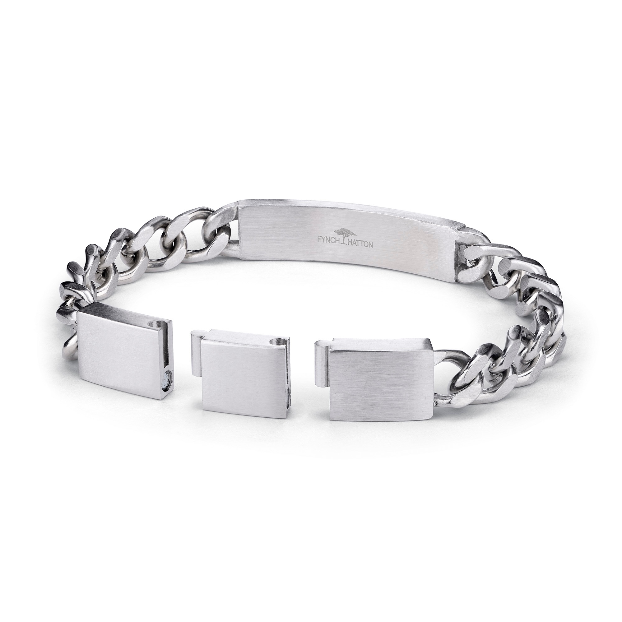 FYNCH-HATTON Armband »Schmuck Geschenk Edelstahl Armkette Curb Chain«