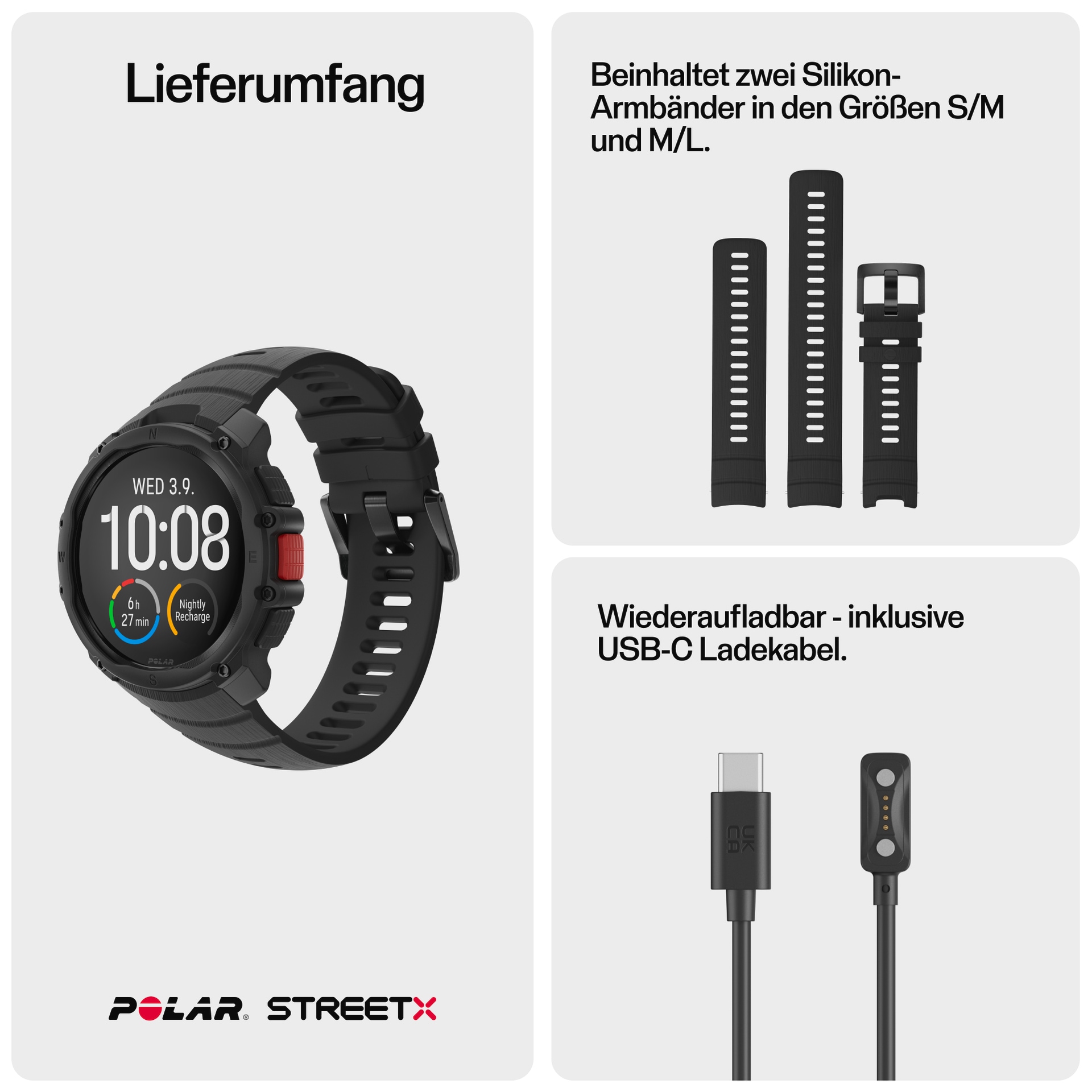 Polar Smartwatch »Street X«(/ 1,28 ″)