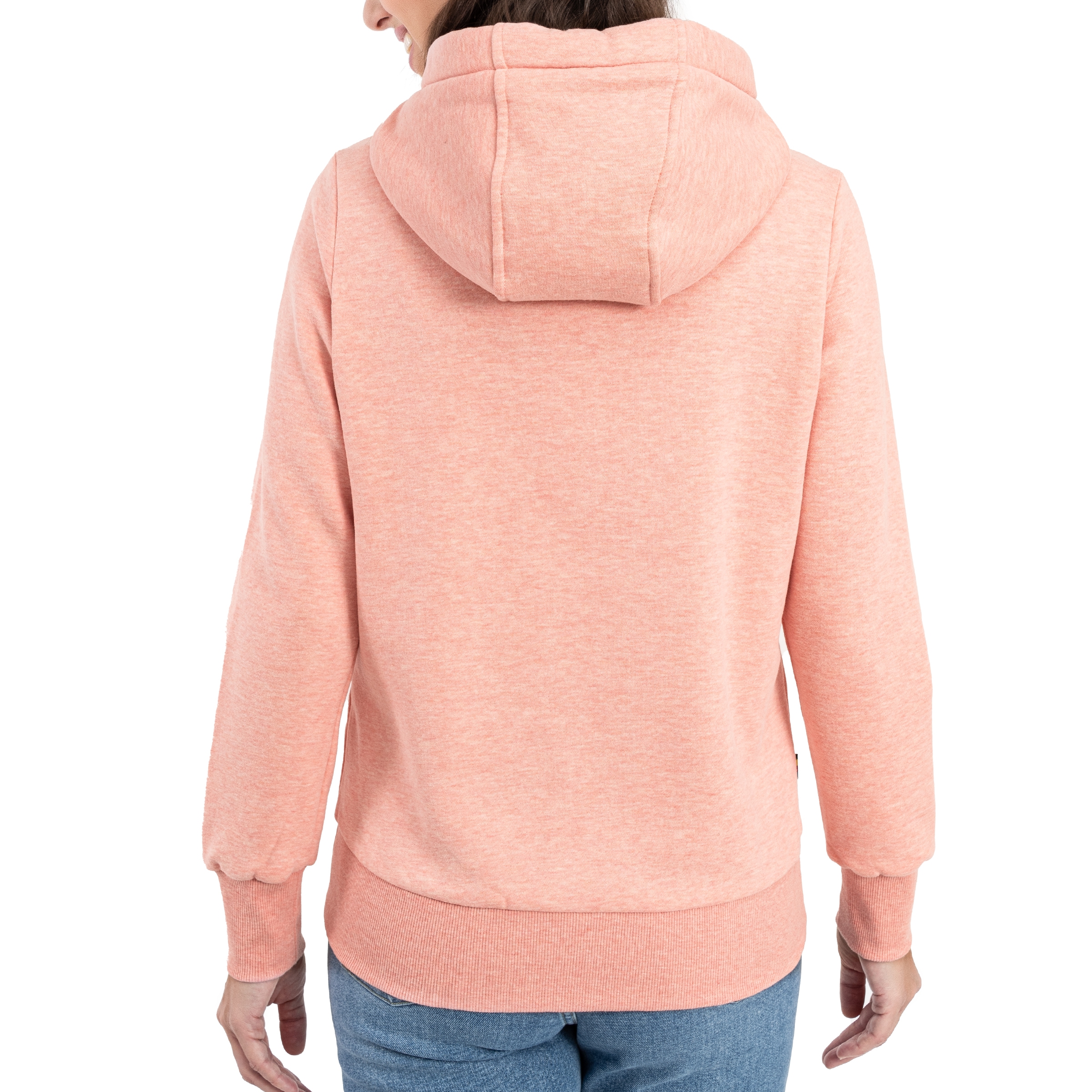 DEPROC Active Kapuzensweatjacke »FinjaCMYK II«, weiche Fleecejacke mit Kängurutasche