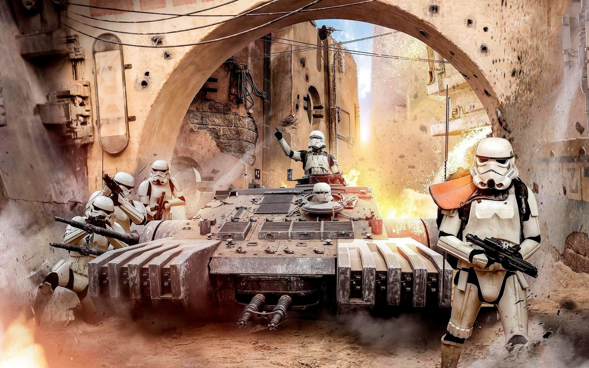 Komar Vliestapete »Star Wars Tanktrooper«, 400x250 cm (Breite x Höhe), Vlie günstig online kaufen