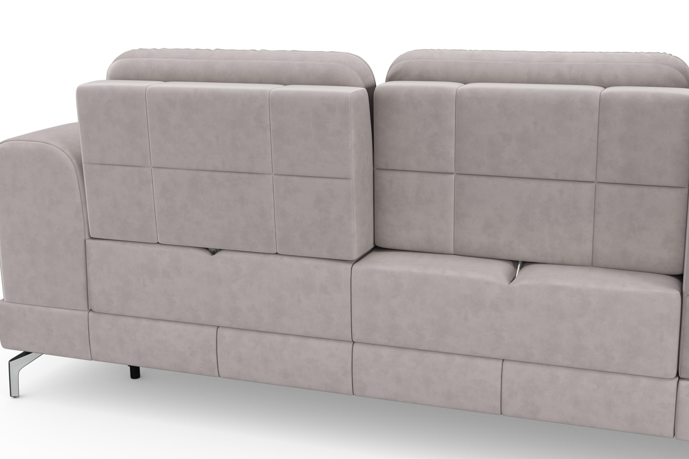 sit&more Ecksofa »Bendigo L-Form«, inklusive Sitztiefenverstellung, Bodenfreiheit 12 cm, in 2 Fußfarben