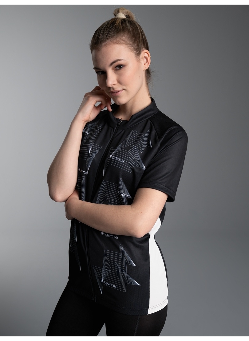 Trigema Radtrikot »TRIGEMA Fahrradjacke mit abstraktem Design«