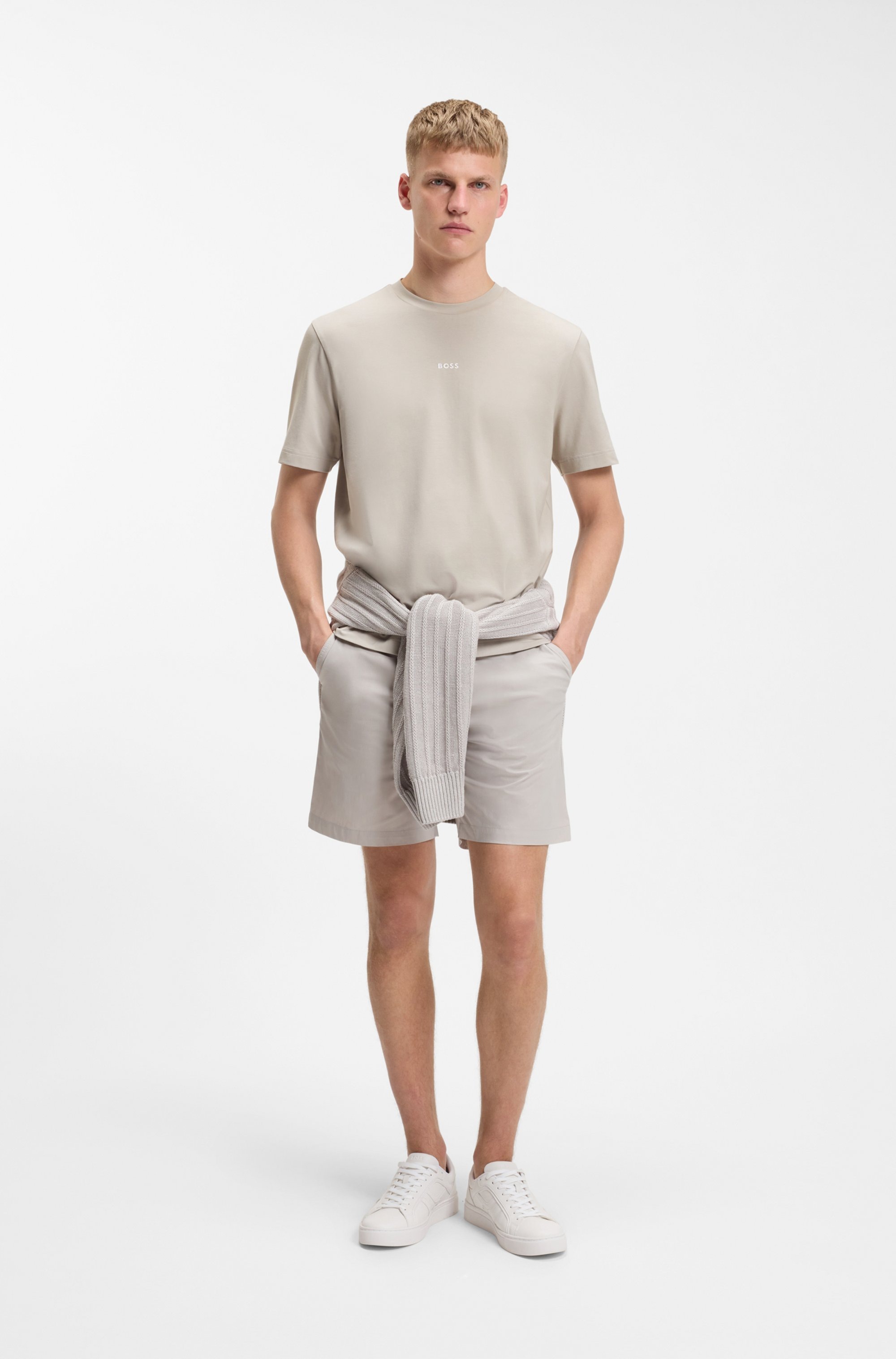 BOSS ORANGE T-Shirt »TChup Relaxed Fit« Stretch-Cotton-Jersey  Rundhalsausschnitt