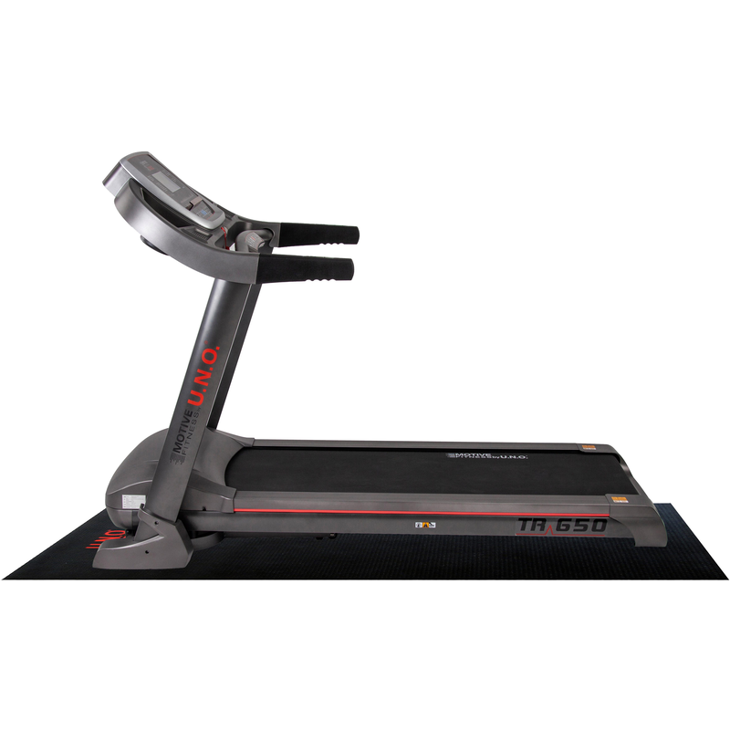 MOTIVE FITNESS BY U.N.O. Laufband »TR 650 (mit/ohne Unterlegmatte)« bis max. 24 km/h grau/schwarz