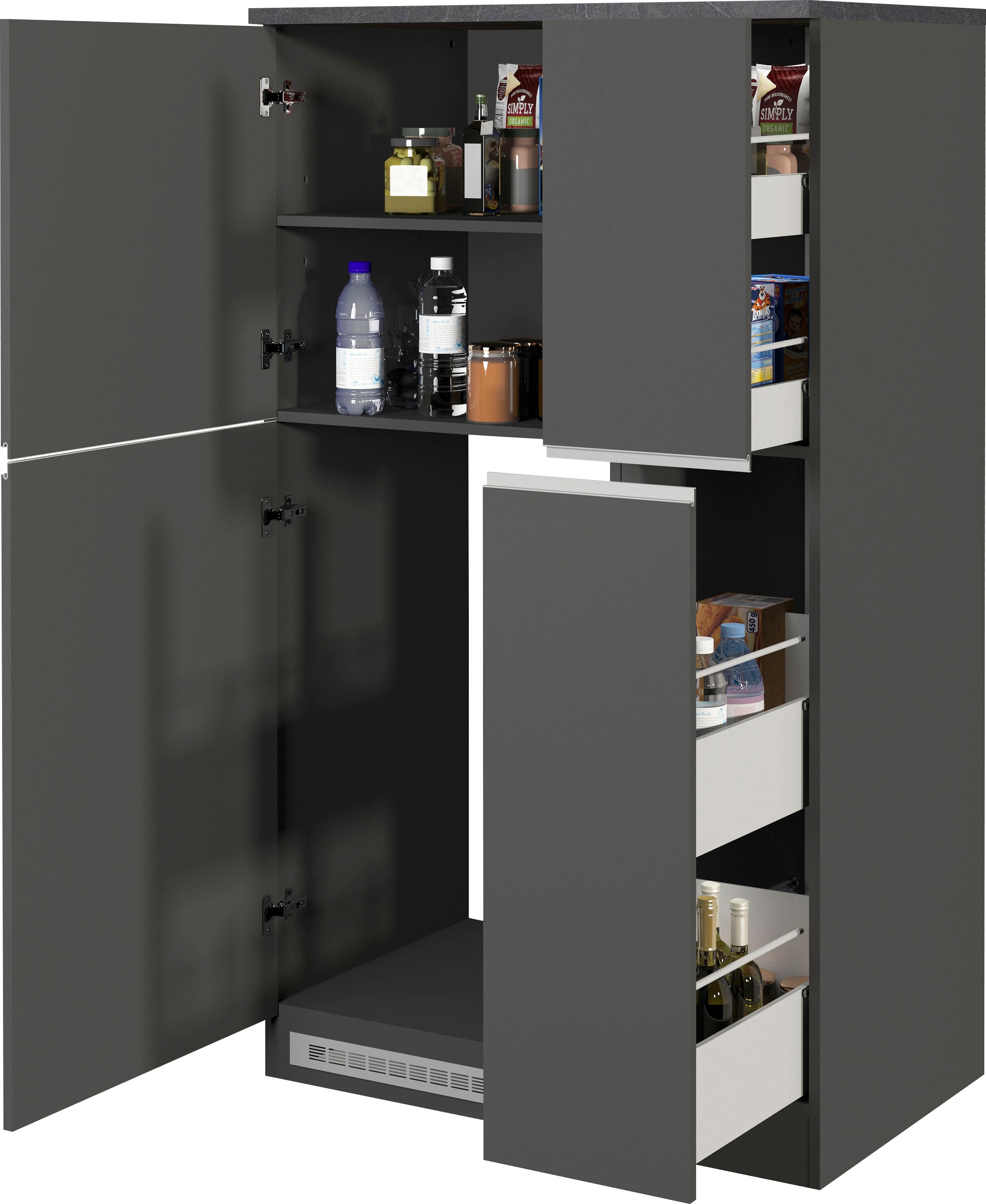 KOCHSTATION Küche »KS-Sole Küchenschrank-Set«, Breite 90 cm,Umbau-und Apoth günstig online kaufen