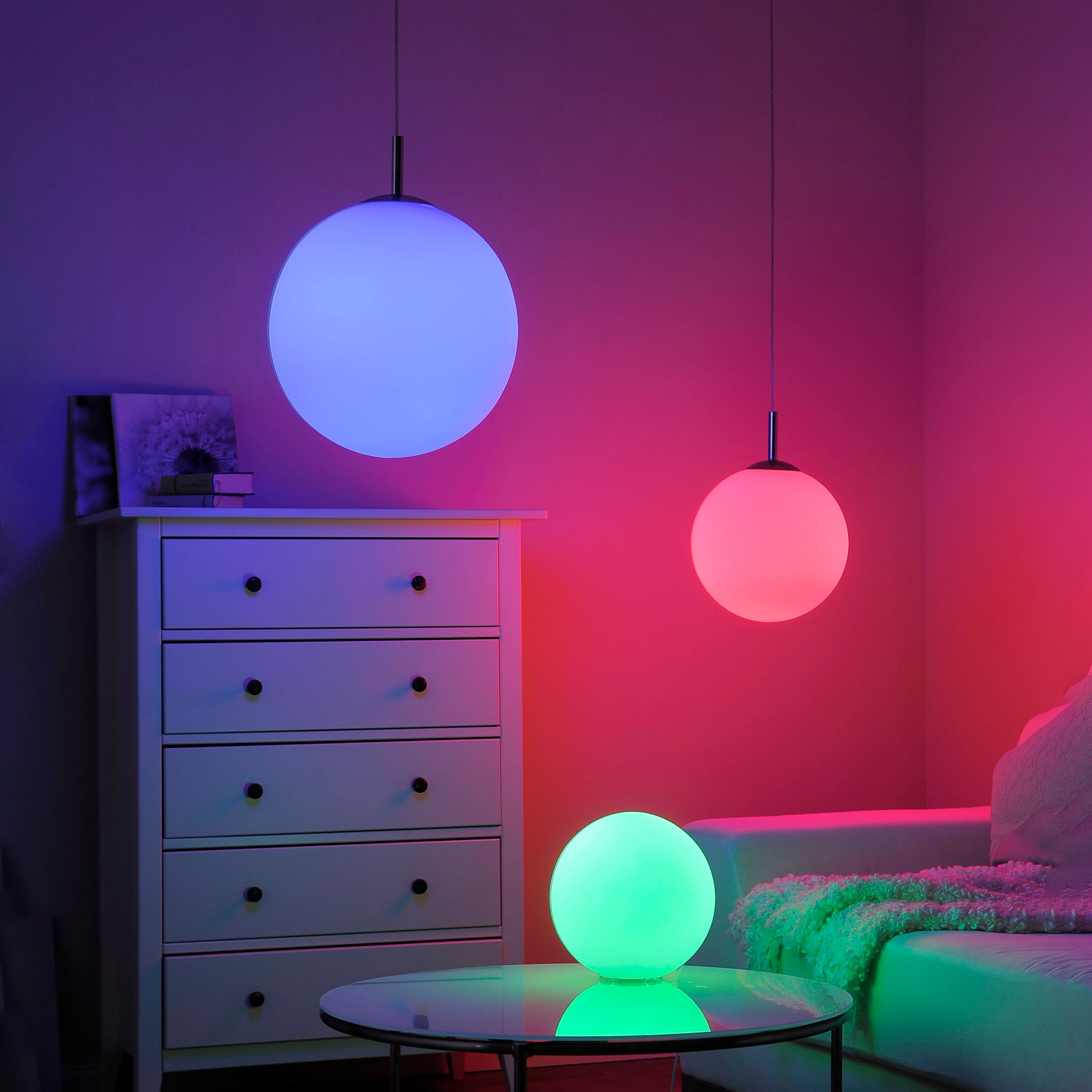 JUST LIGHT Pendelleuchte »Ls-BOLO«, 1 flammig, Leuchtmittel LED-Board   LED günstig online kaufen