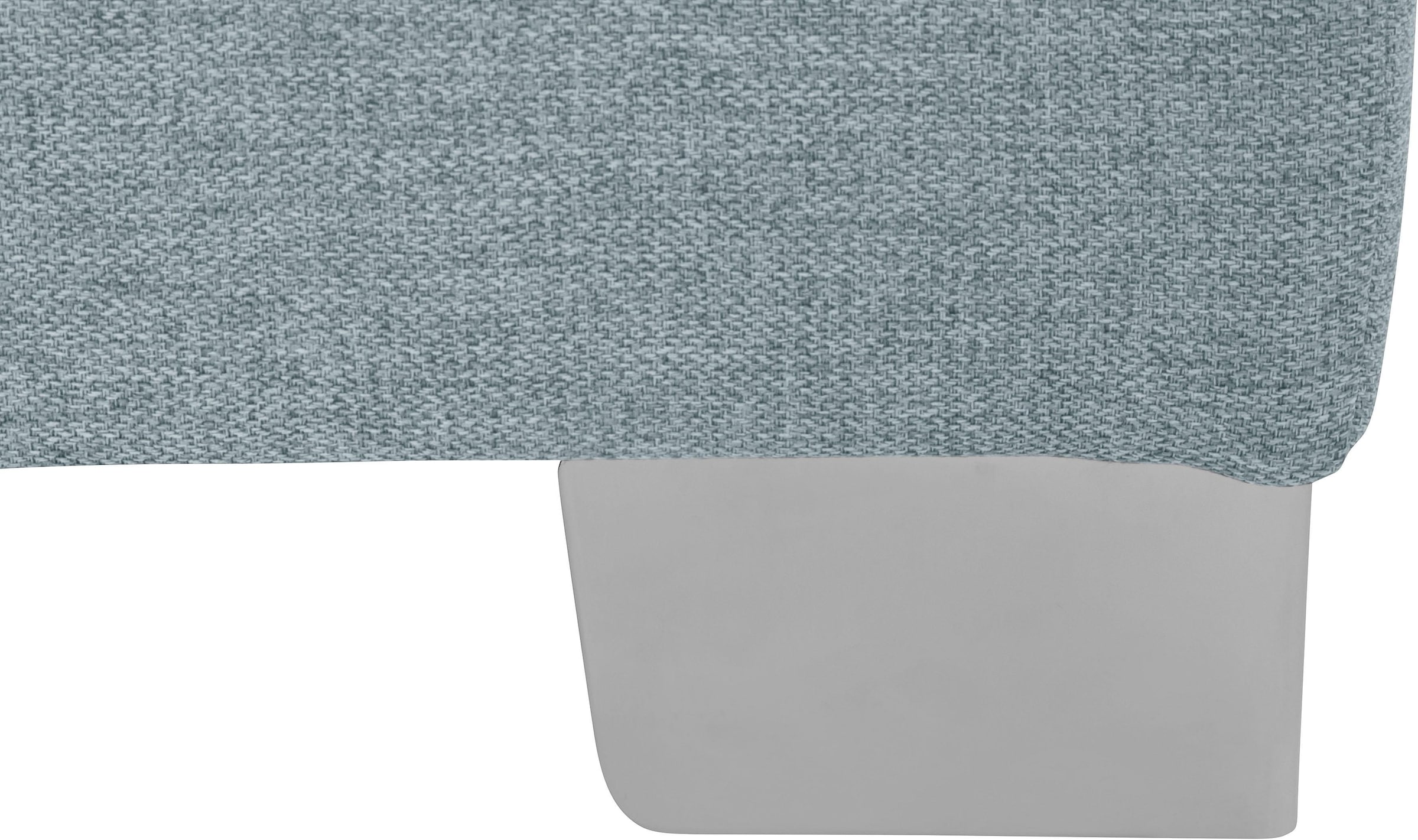 DOMO collection Ecksofa »Anzio L-Form, whlw. Bettfunktion, Federkern, hochwertig, Breite 271 cm«, Mit Bettfunktion, Recamiere rechts, Struktur fein, mint