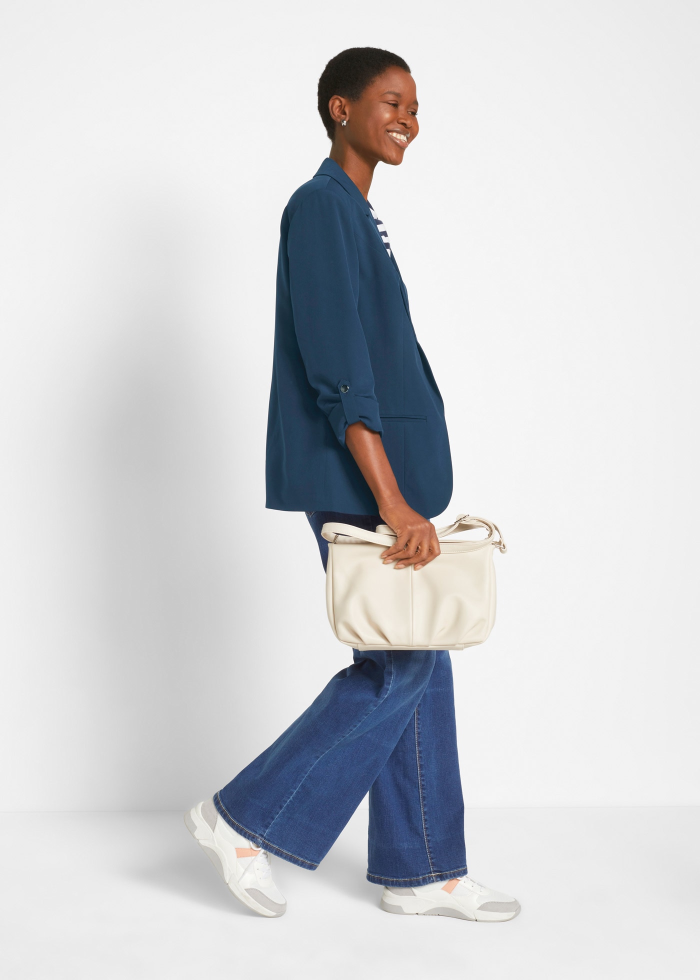 bonprix Jackenblazer »Blazer« mit Reverskragen und längenregulierbar an den Ärmeln