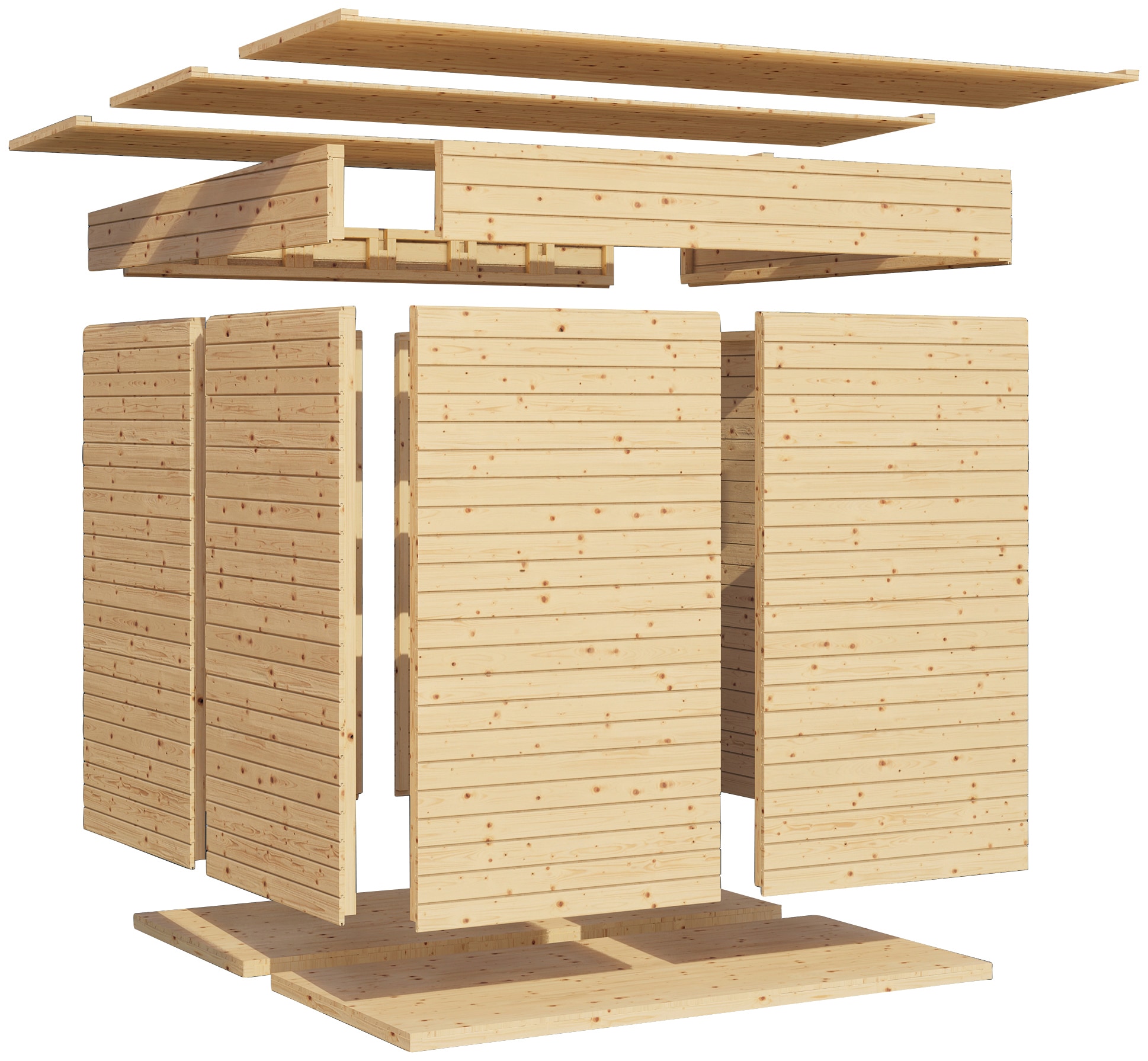 BERTILO Gartenhaus »Pentus 2«, (Set)