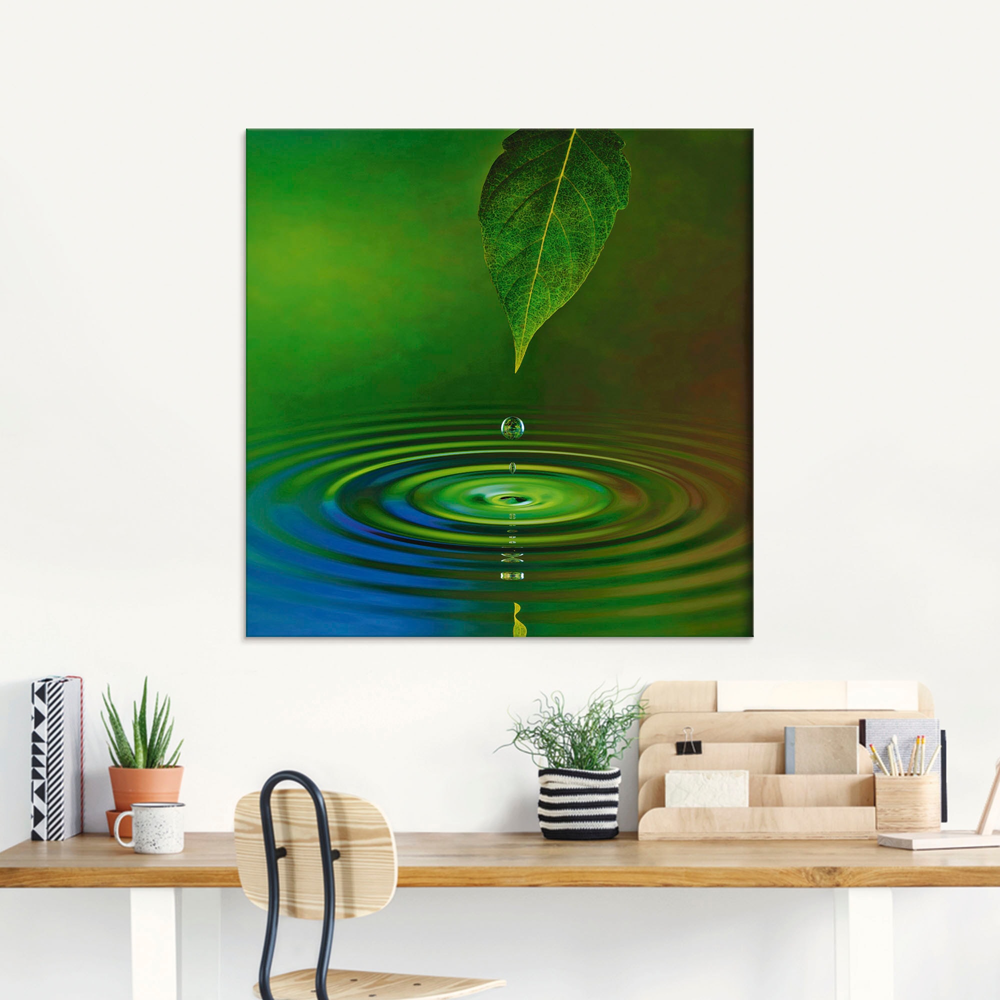 Artland Glasbild »Wassertropfen«, Zen, (1 St.), in verschiedenen Größen günstig online kaufen