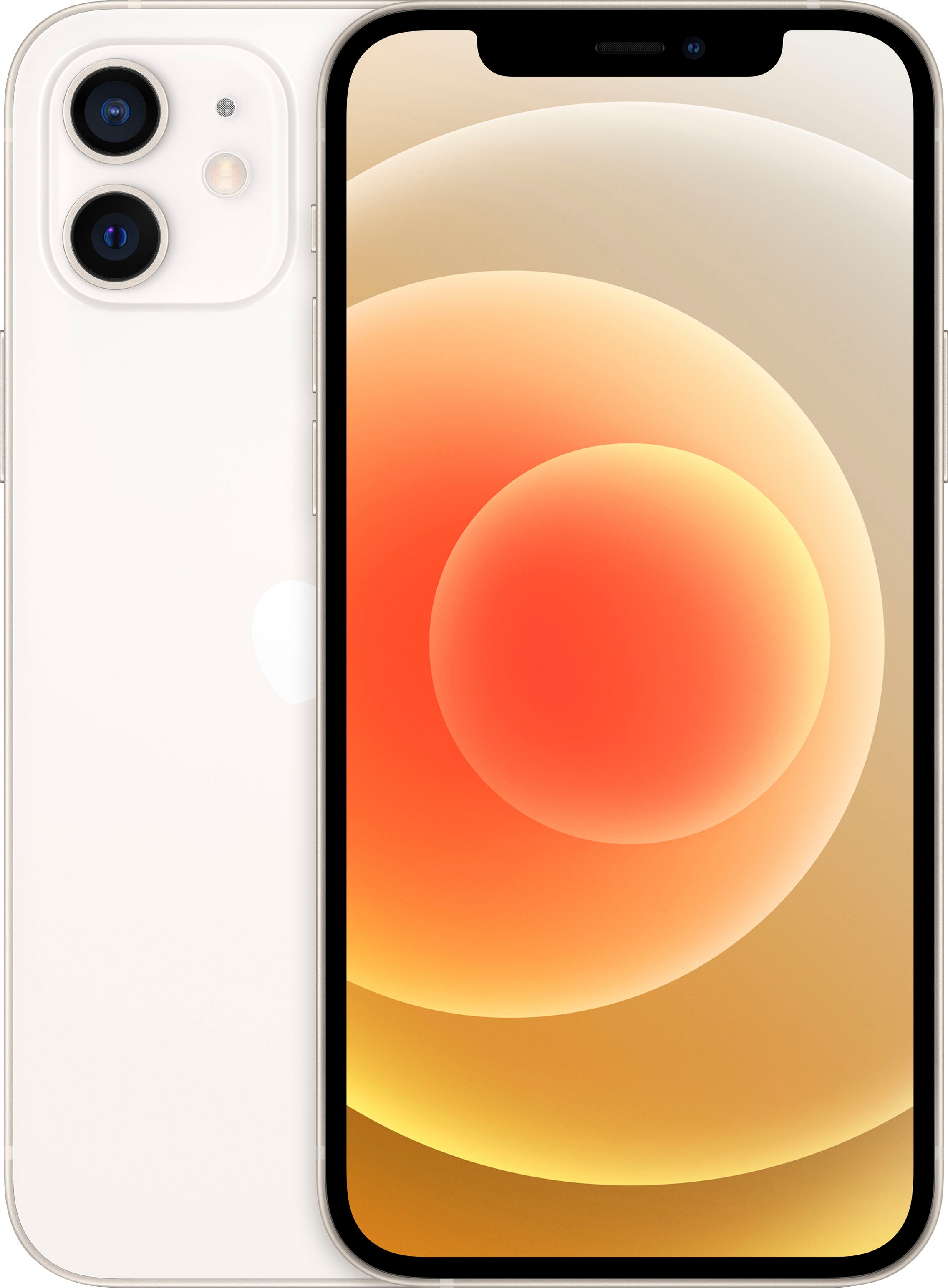 Apple Smartphone »iPhone 12 128GB«, weiß, 15,5 cm/6,1 Zoll, 128 GB Speicherplatz, 12 MP Kamera, ohne Strom Adapter und Kopfhörer, kompatibel mit AirPods, Earpods