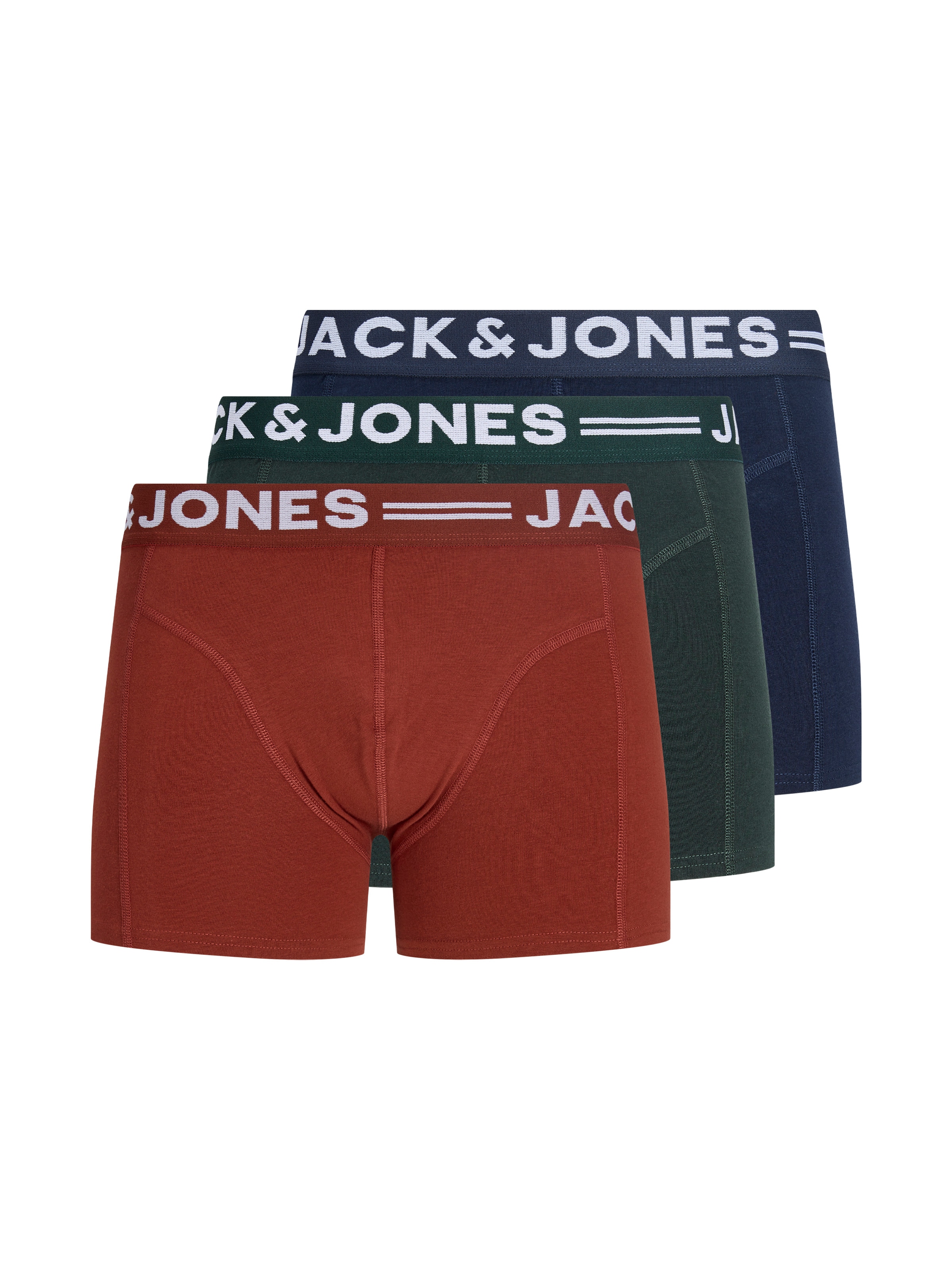 Jack & Jones PlusSize Boxershorts »JACSENSE TRUNKS 3-PACK NOOS PLS« Packung, 3er-Pack, 3 Stk.