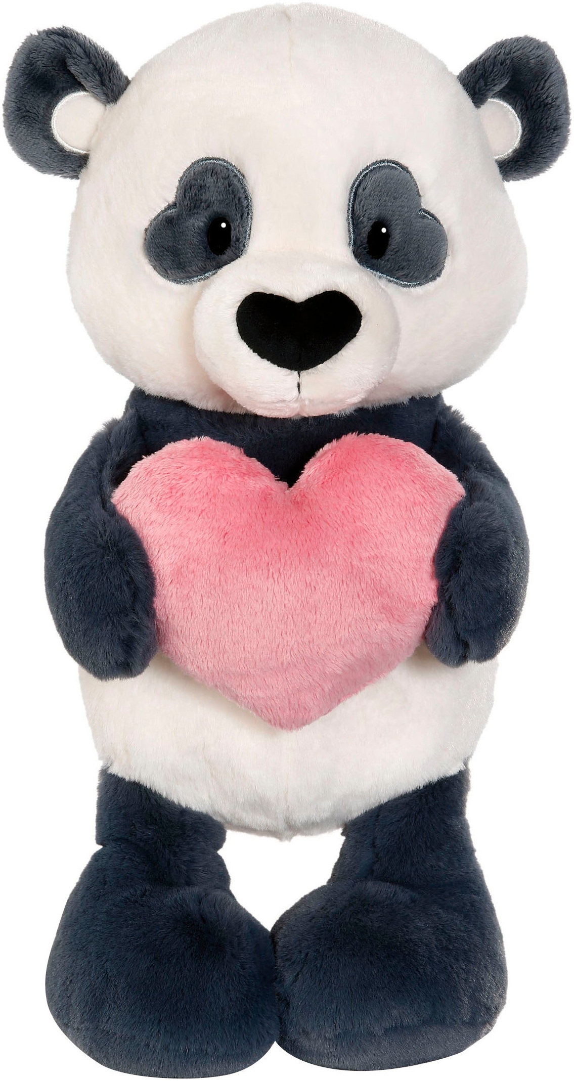Nici Kuscheltier »Love Panda mit Herz, 50 cm schlenkernd« enthält recyceltes Material