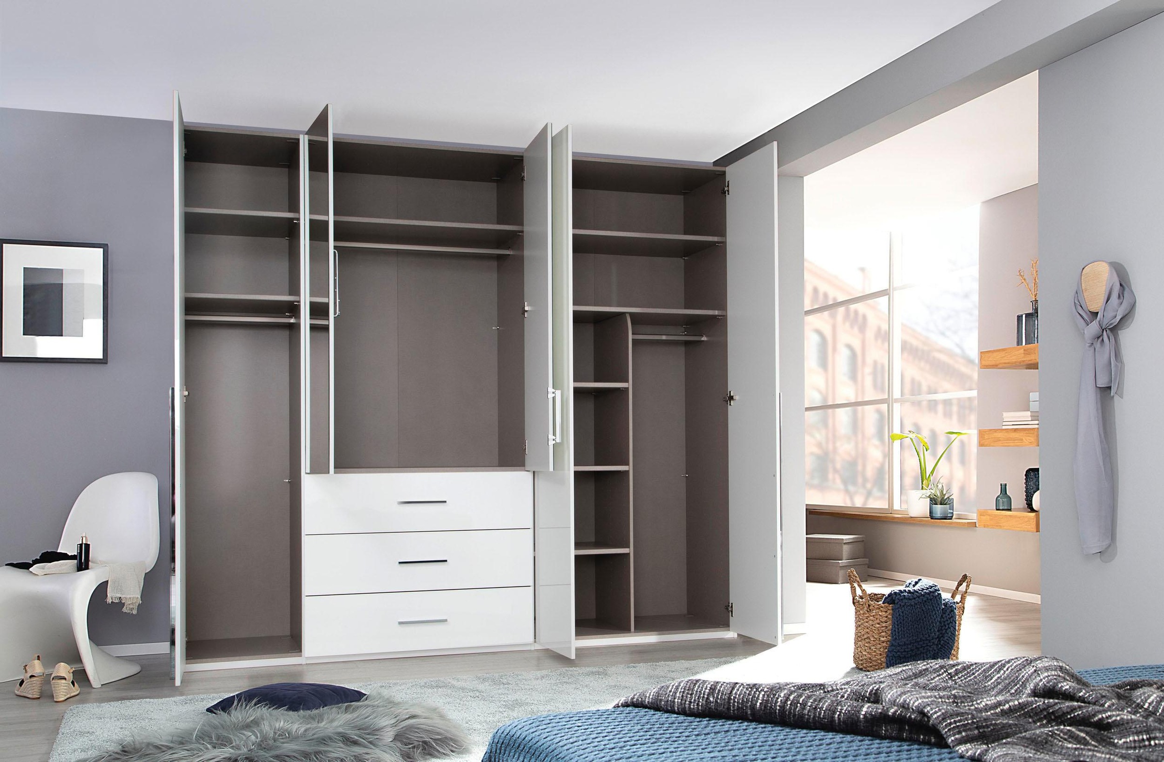 rauch Drehtürenschrank »Montclar«, mit Schubkästen und Spiegel, inkl. Wäscheeinteilung