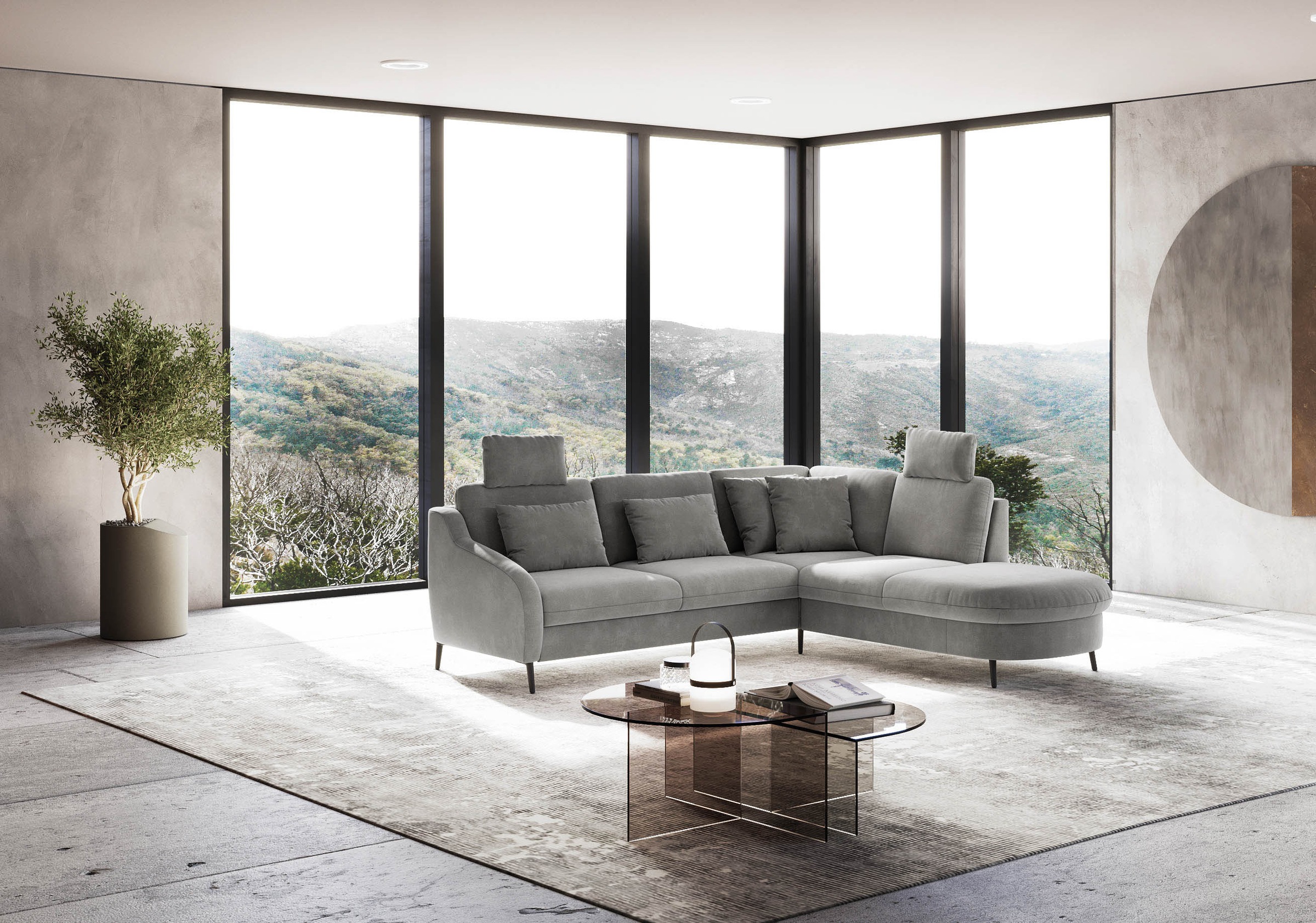 sit&more Ecksofa »Soul L-Form«, wahlweise mit Bettfunktion und Bettkasten oder Schubkasten