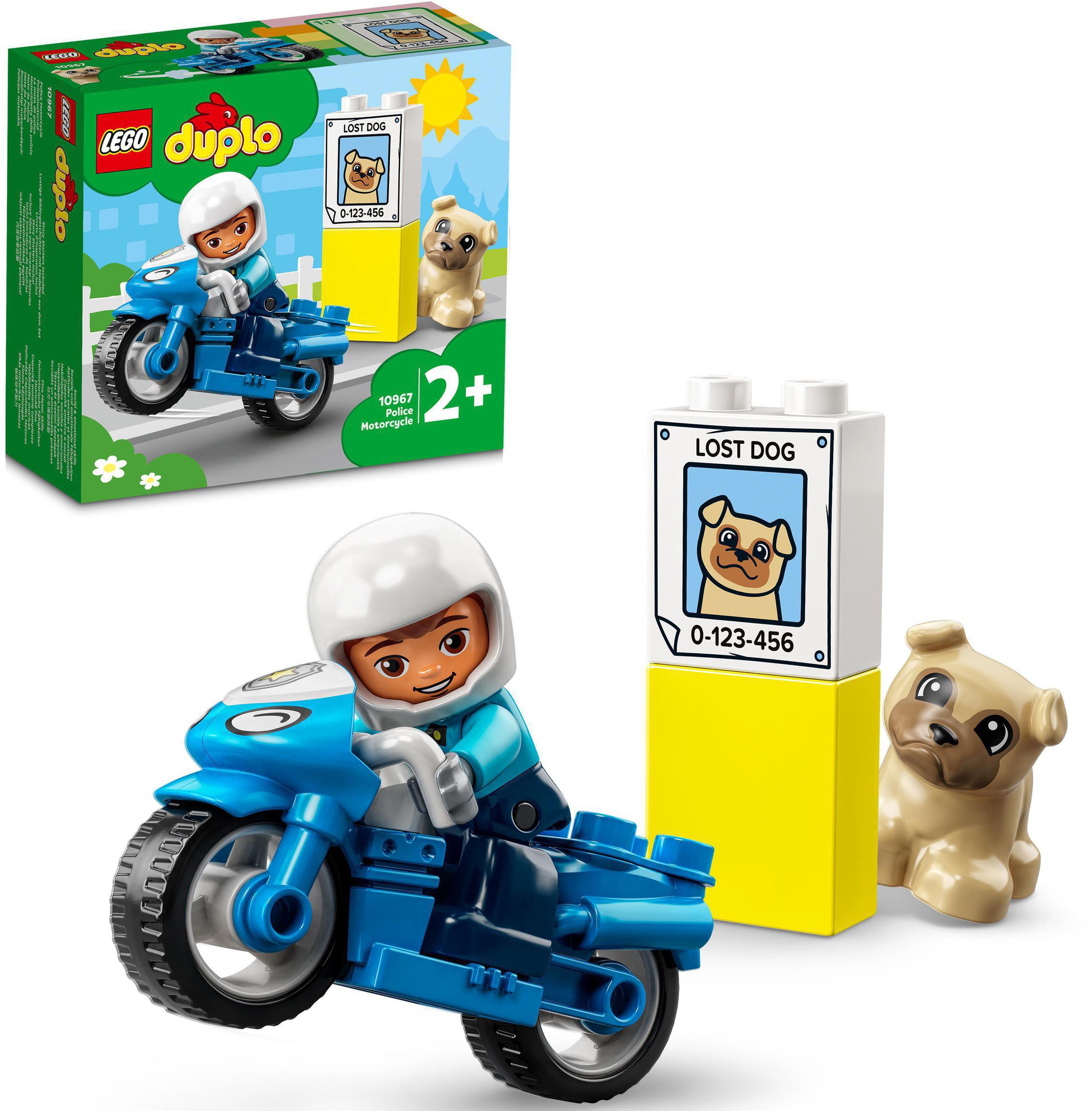 LEGO® Konstruktionsspielsteine »Polizeimotorrad (10967), LEGO® DUPLO« Made günstig online kaufen