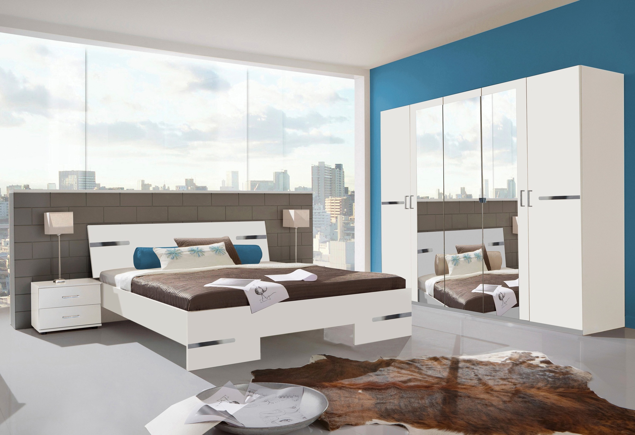 Wimex Futonbett »Anna, Bett Made in Germany«, mit chromfarbenen Details im günstig online kaufen