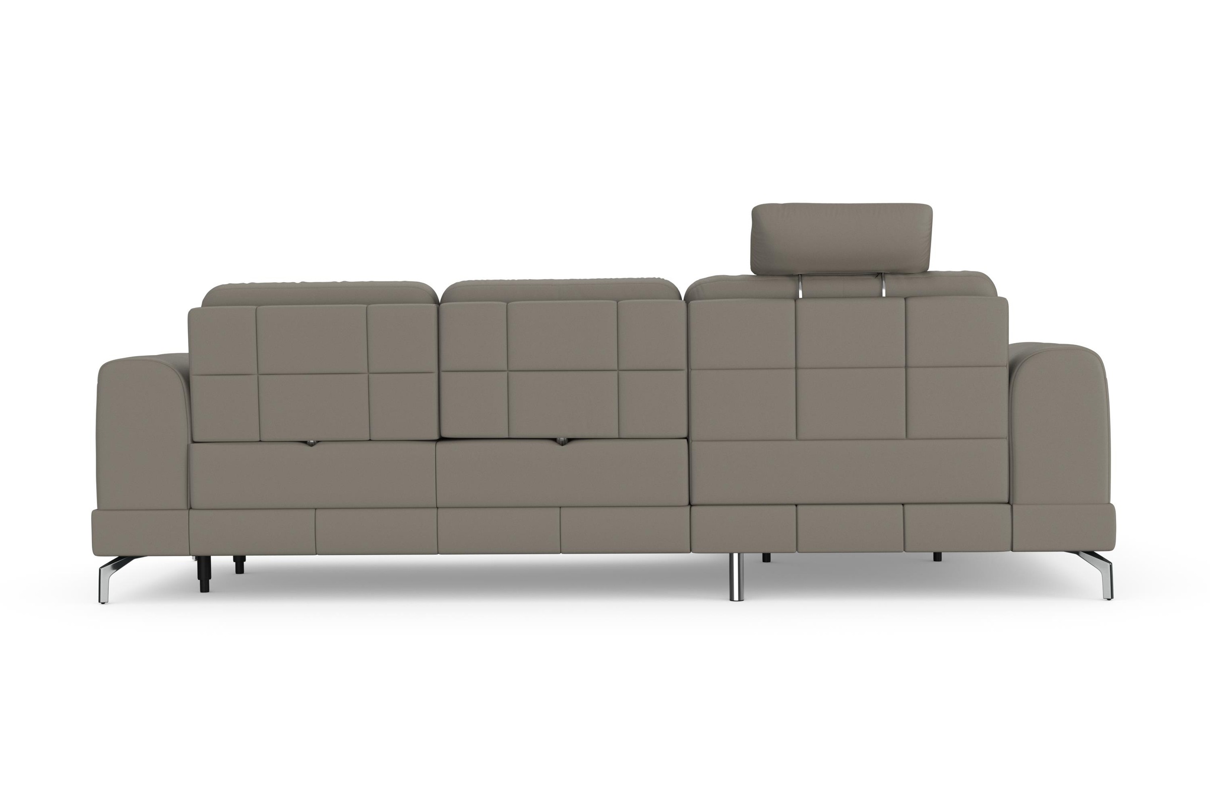 sit&more Ecksofa »Bendigo L-Form«, inklusive Sitztiefenverstellung, Bodenfreiheit 12 cm, in 2 Fußfarben