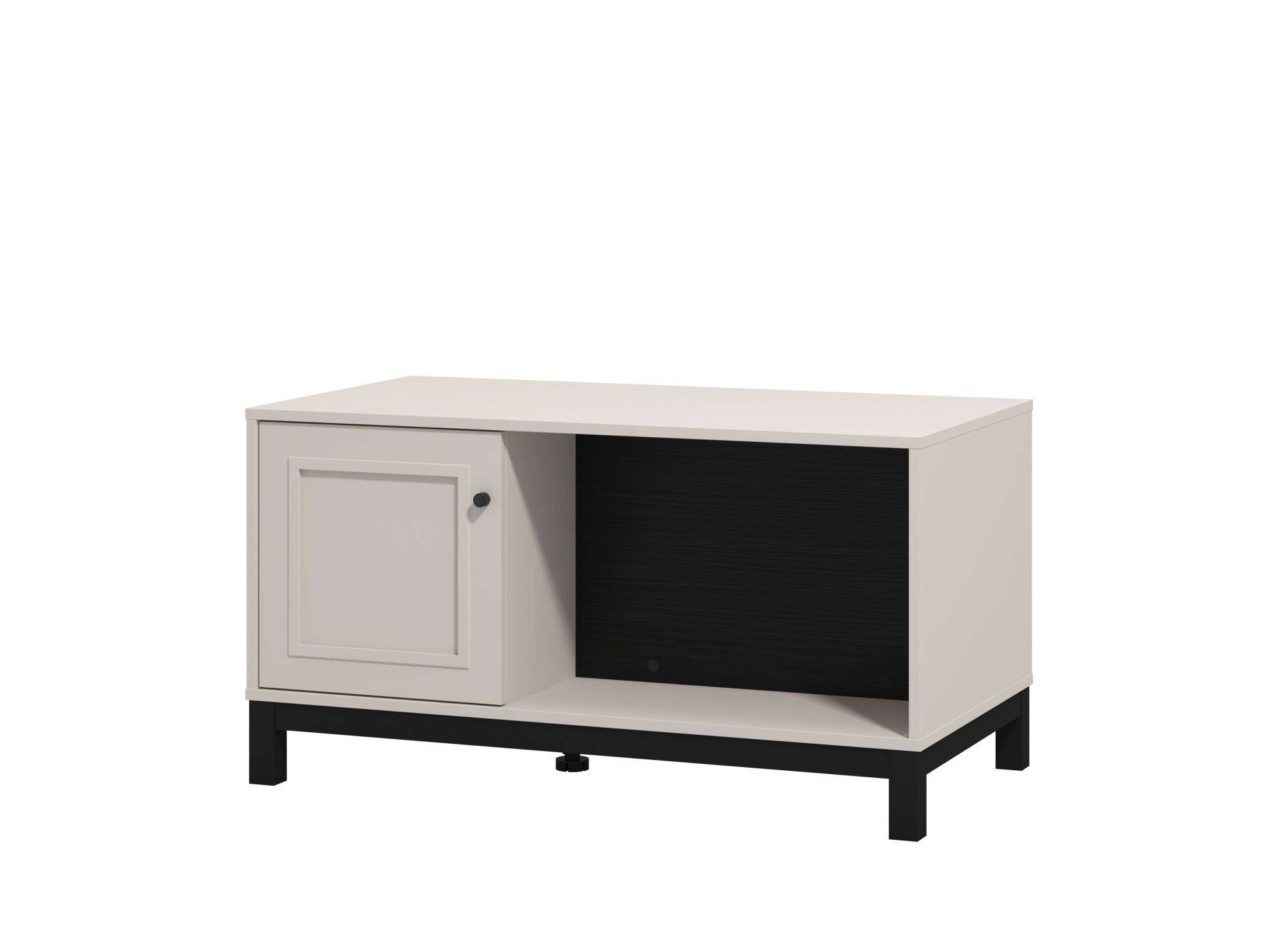 Home affaire Couchtisch »Savoia, 100 cm, modernes Design mit viel Stauraum, rechteckig« Zwei offene Fächer und ein geschlossenes, in eleganter Kaschmirfarbe