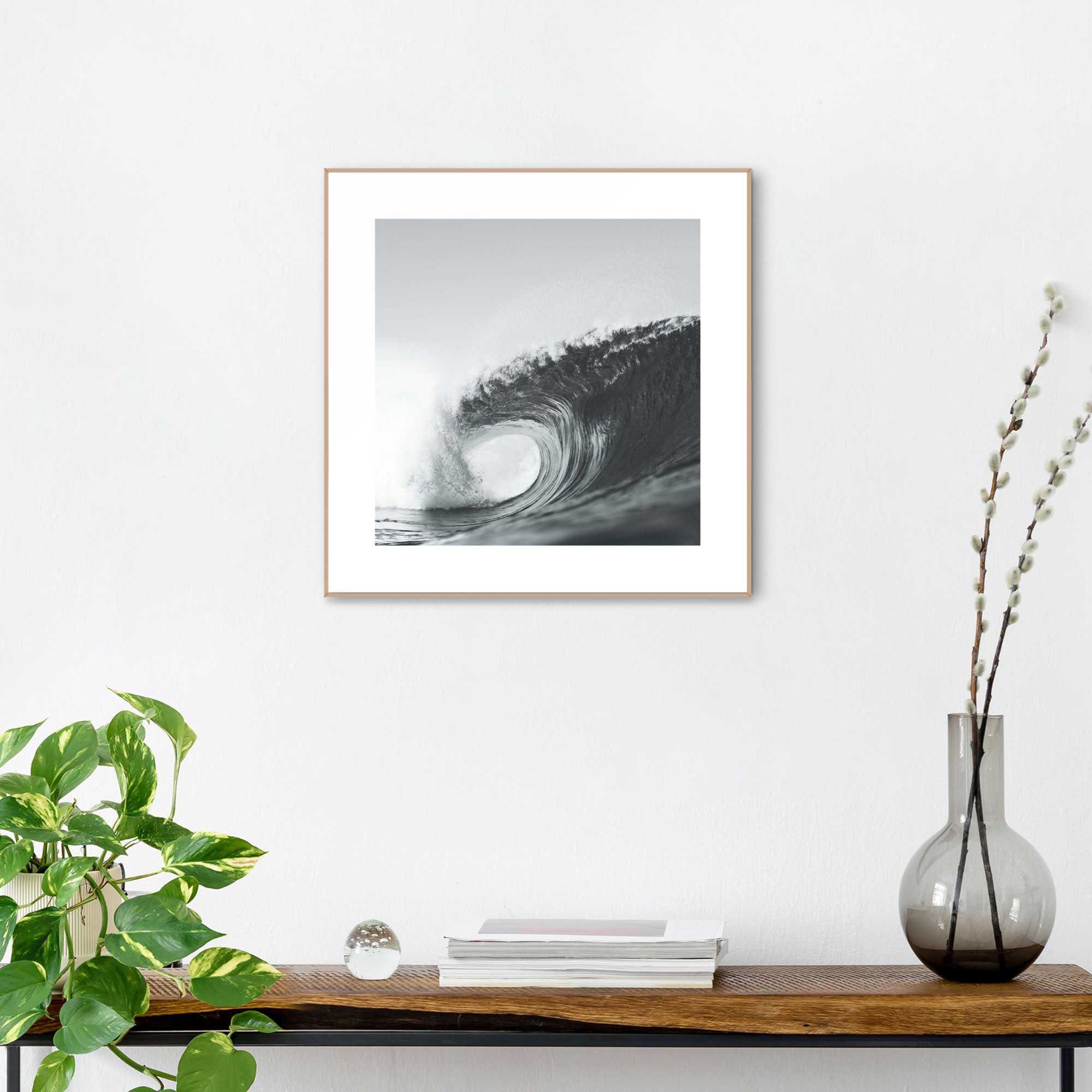 Reinders! Wandbild »Slim Frame Wood 50x50 Wave«