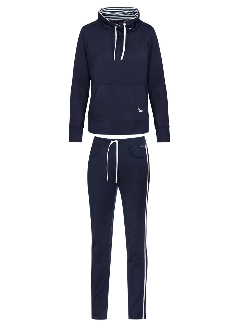 Trigema Jogginganzug »TRIGEMA Homewear Set im maritimen Look«, (1 tlg.)