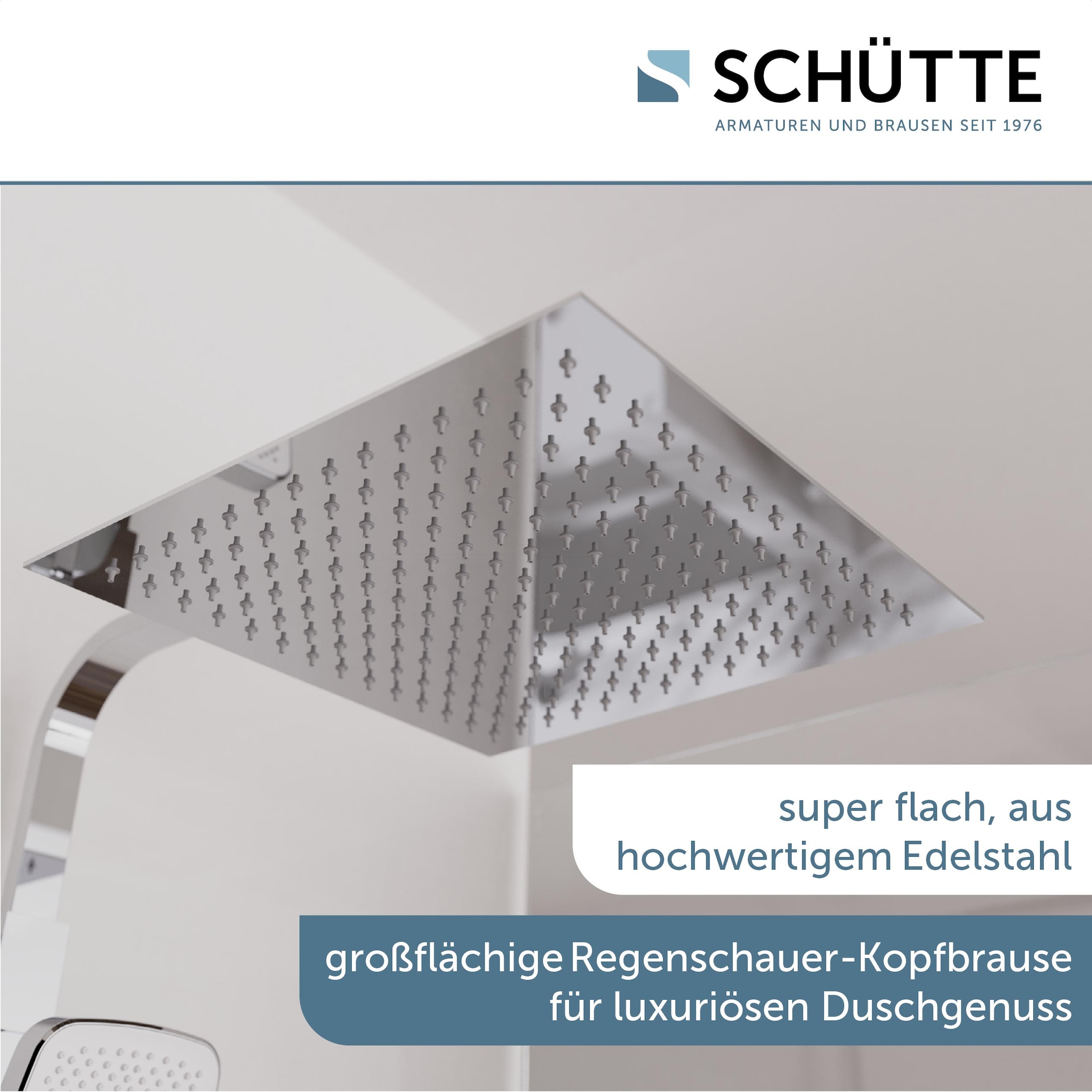 Schütte Brausegarnitur »OCEAN« Sicherheitssperre, höhenverstellb., inkl. Glasablage, Antikalk