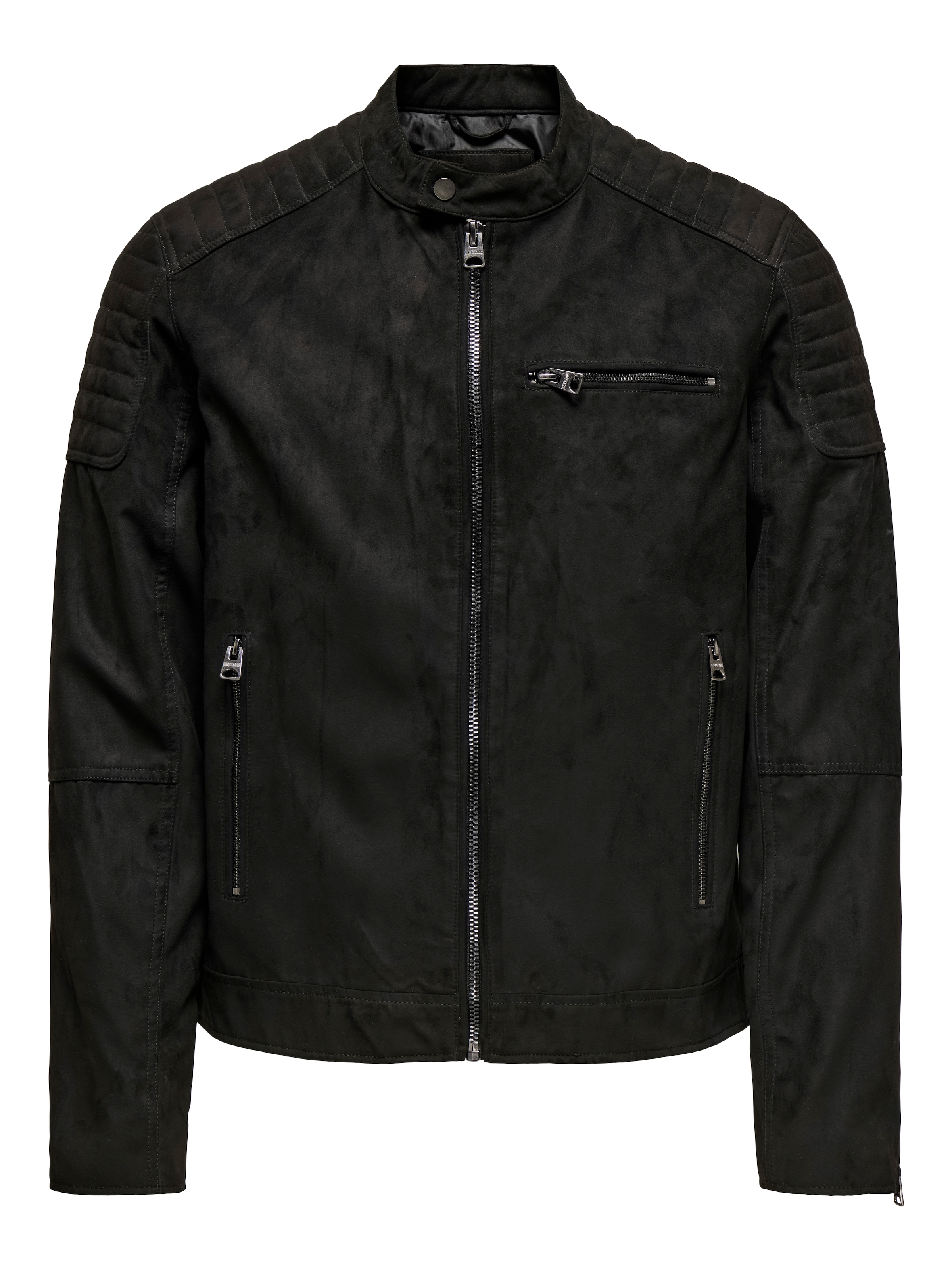 ONLY & SONS Lederimitatjacke »ONSGUS FAUX SUEDE RACER JACKET OTW NOOS«, ohne Kapuze