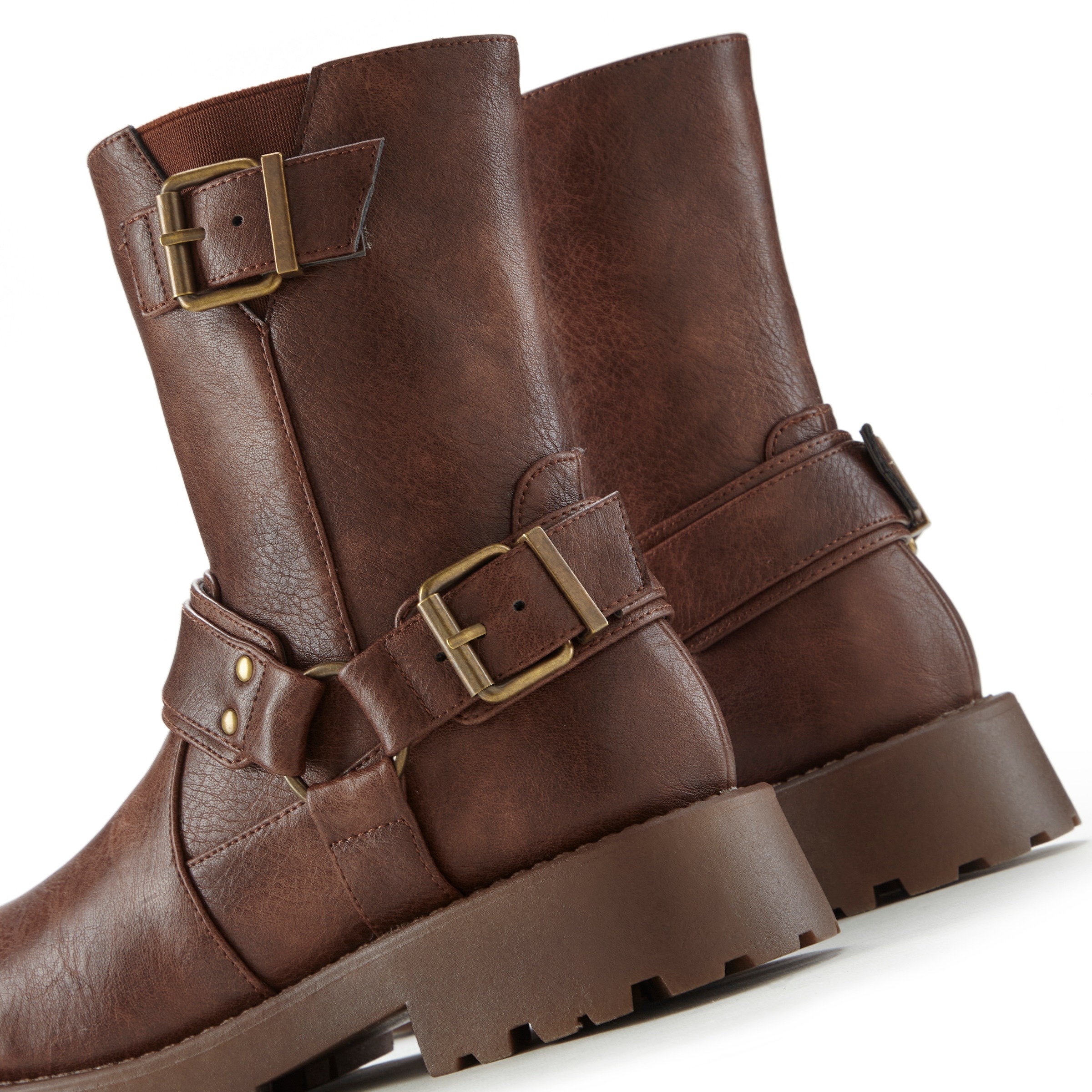 LASCANA Bikerboots, mit trendigen Zierschnallen, Stiefel, Stiefelette