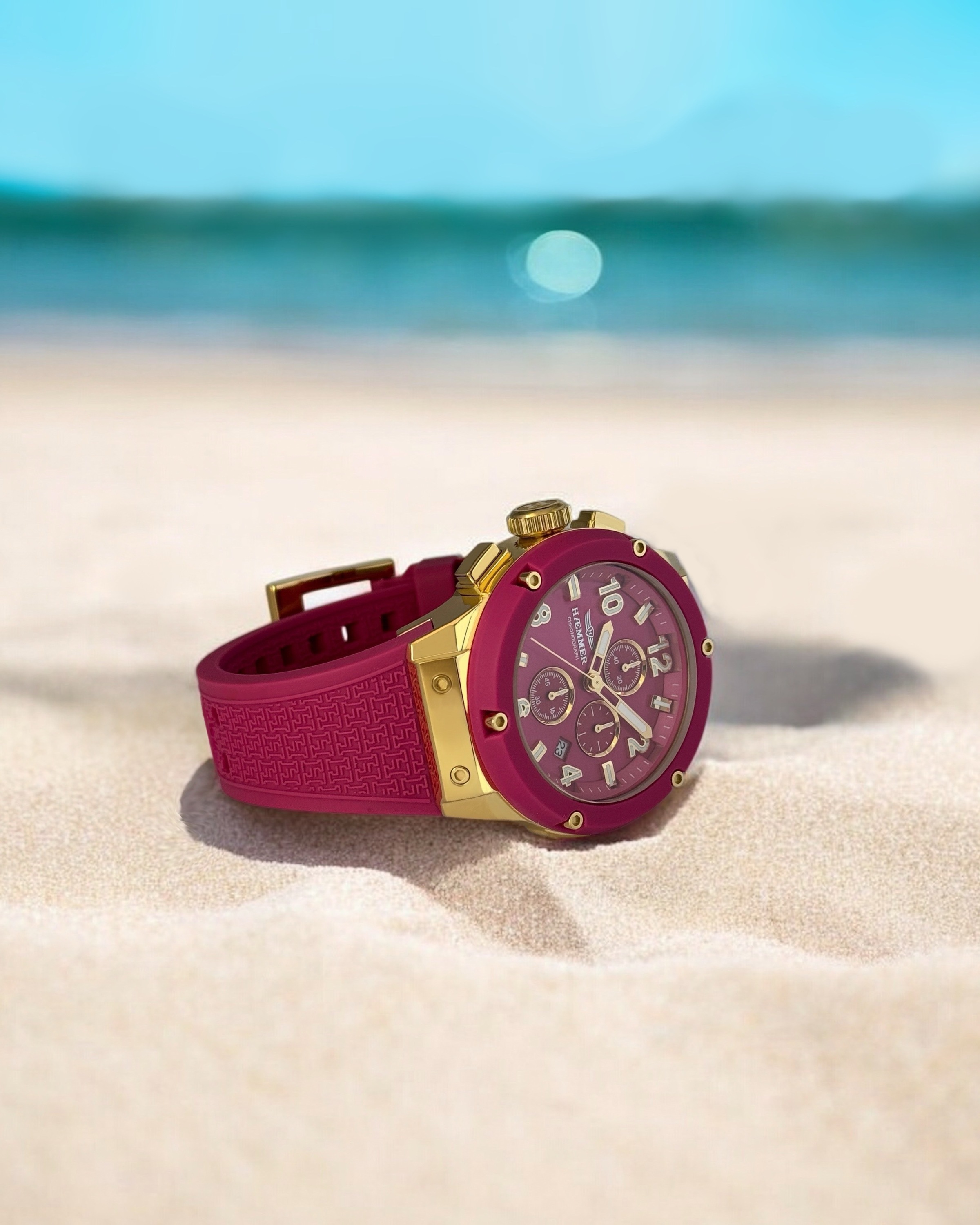 HAEMMER GERMANY Chronograph »WAVE MASTER«, Quarzuhr, Armbanduhr, Damenuhr, Herrenuhr, Made in Germany