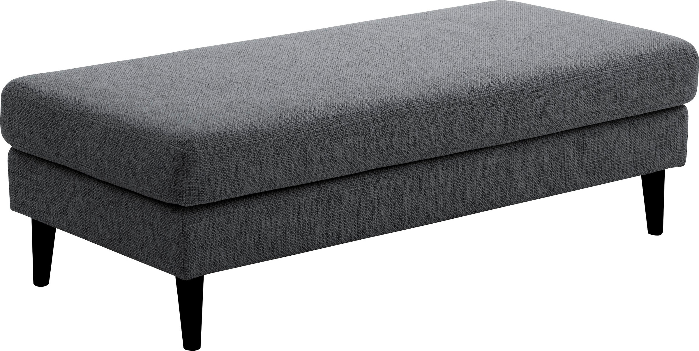 ATLANTIC home collection Hocker »Rekvik«, XXL-Hocker, mit Massivholzfüßen, günstig online kaufen