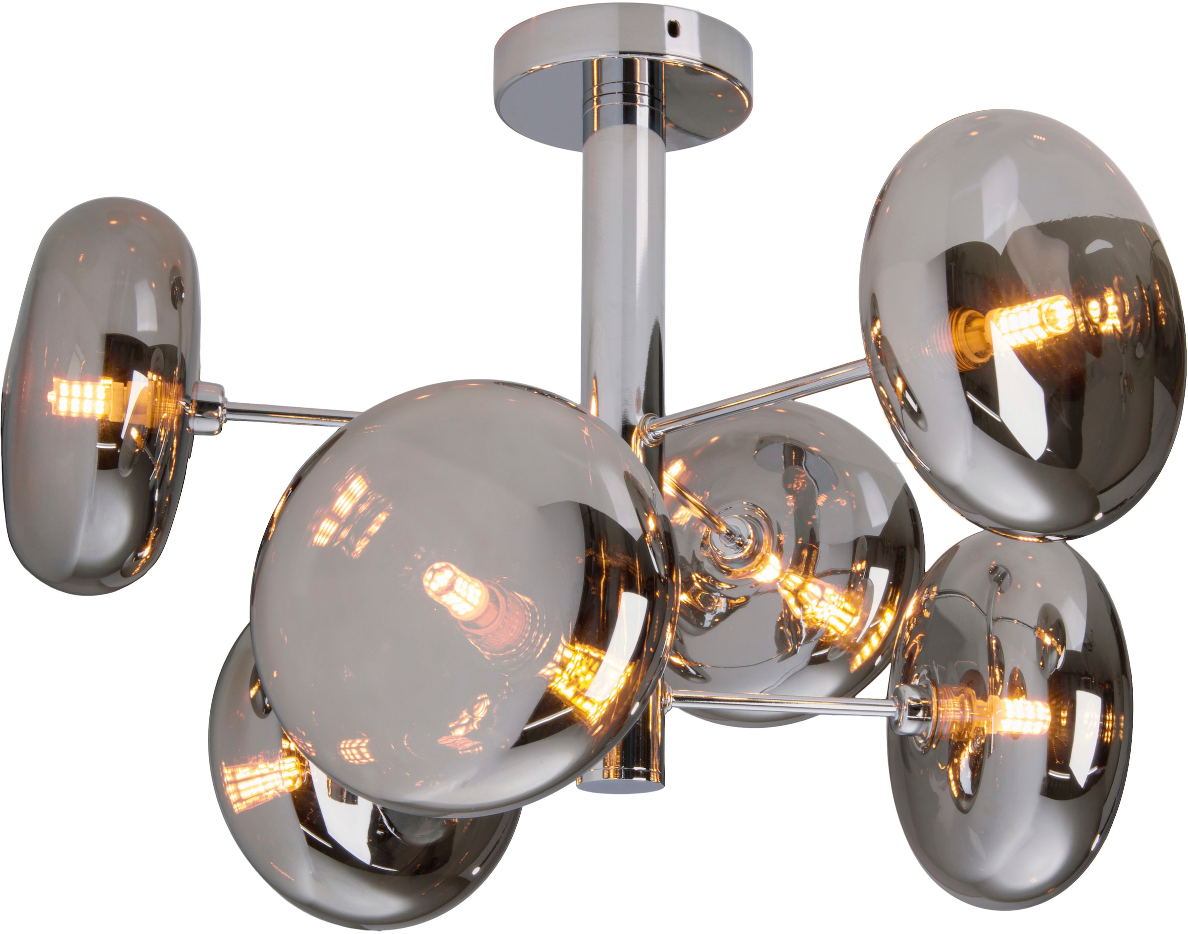 näve Deckenleuchten »Orion« G9 1 Stk. Glasschirme, 6flg. G9, exkl. Leuchtmi günstig online kaufen