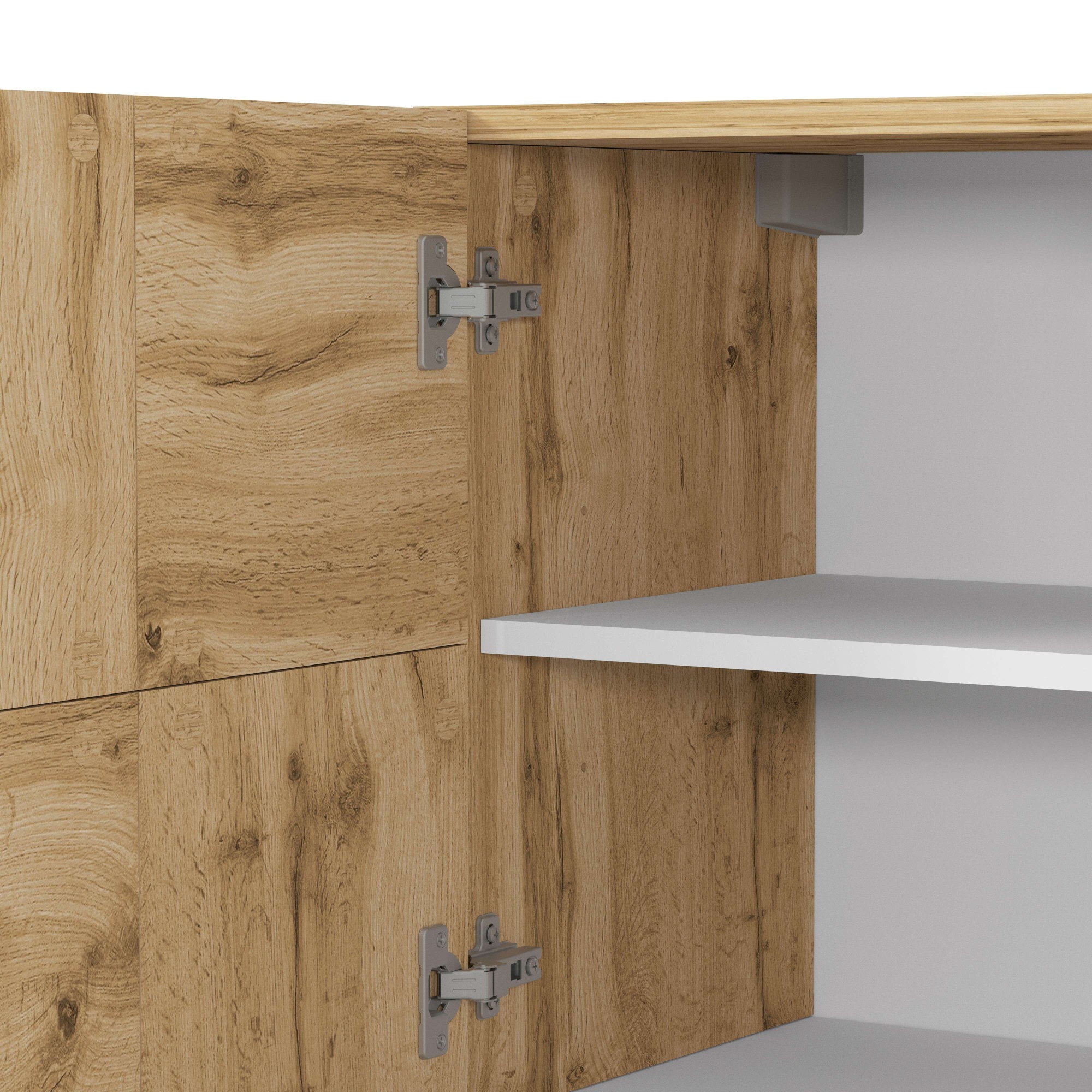 OTTO home Sideboard »Lowboard NEXOS,Lowboard,TV-Kommode,TV-Möbel,TV-Bank,« 1 Stk. tlg. Mit 5 Drehtüren, 8 geschlossenen Fächern, reversibel, B. 210 cm