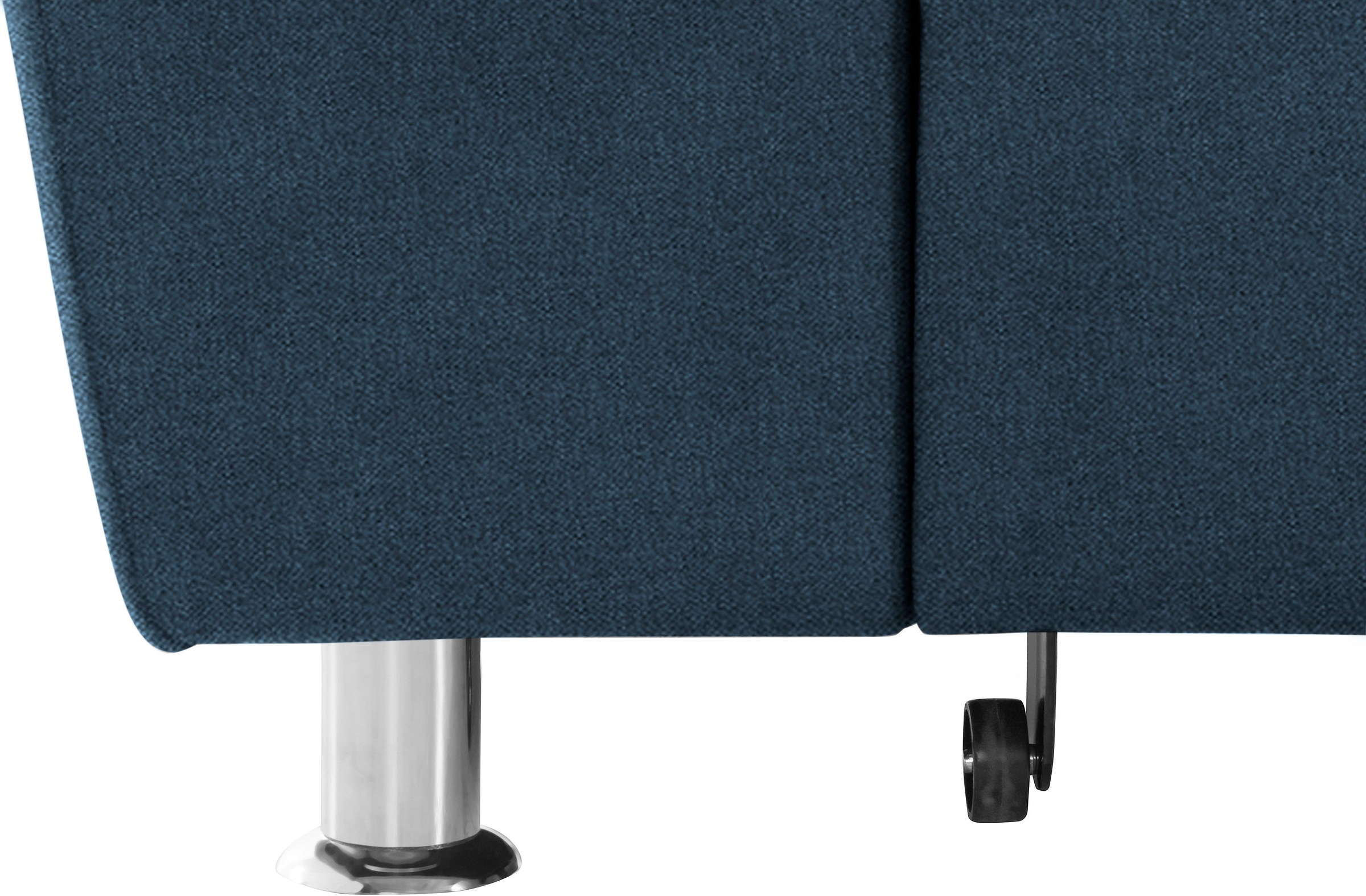 DOMO collection Ecksofa »Franzi, zeitlos und elegant, moderne Sitzheftung, L-Form«, wahlweise mit Kopfteilverstellung (dann Tiefe: 170 cm)