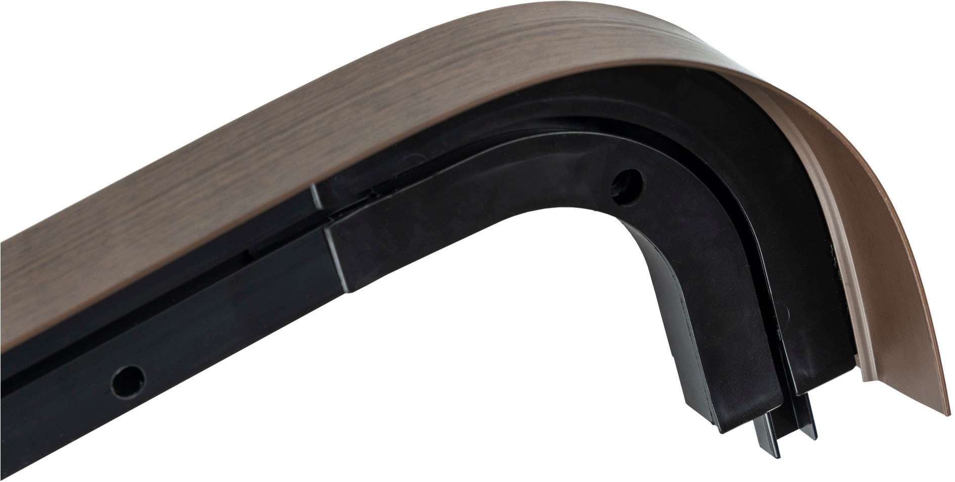 SN DECO GROUP Gardinenschiene »SH1 mit Blende 7,5 cm«, 1 läufig-läufig, Fixmaß, mit Blende 7,5 cm
