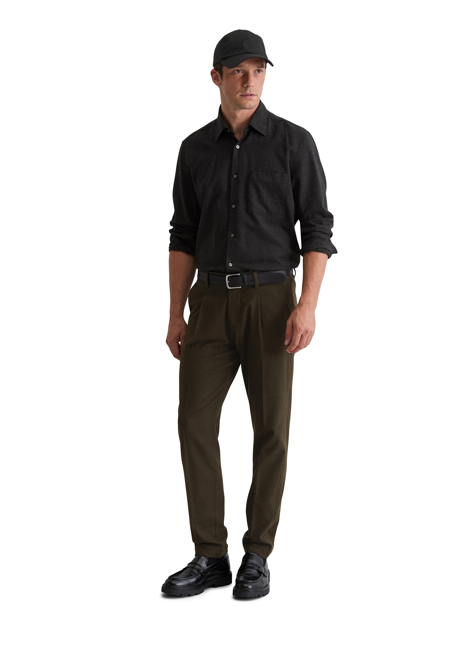 Marc O'Polo Langarmhemd In softer, leichter Flanell-Qualität