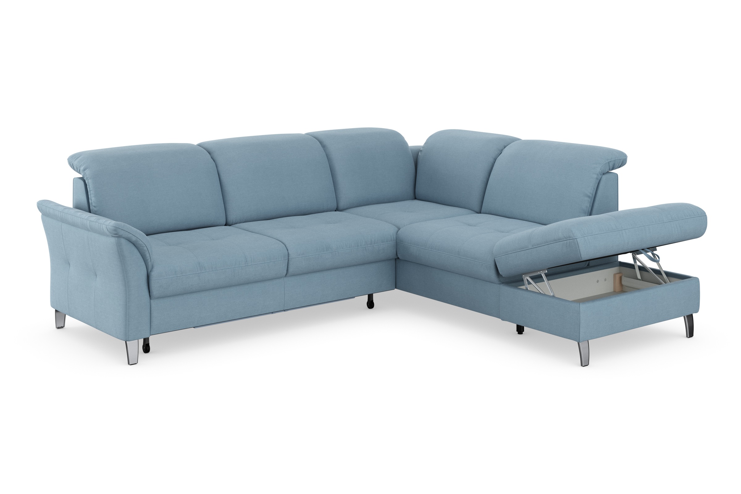 sit&more Ecksofa »Maggiore L-Form«, wahlweise mit Kopfteilverstellung, Bettfunktion und Stauraum