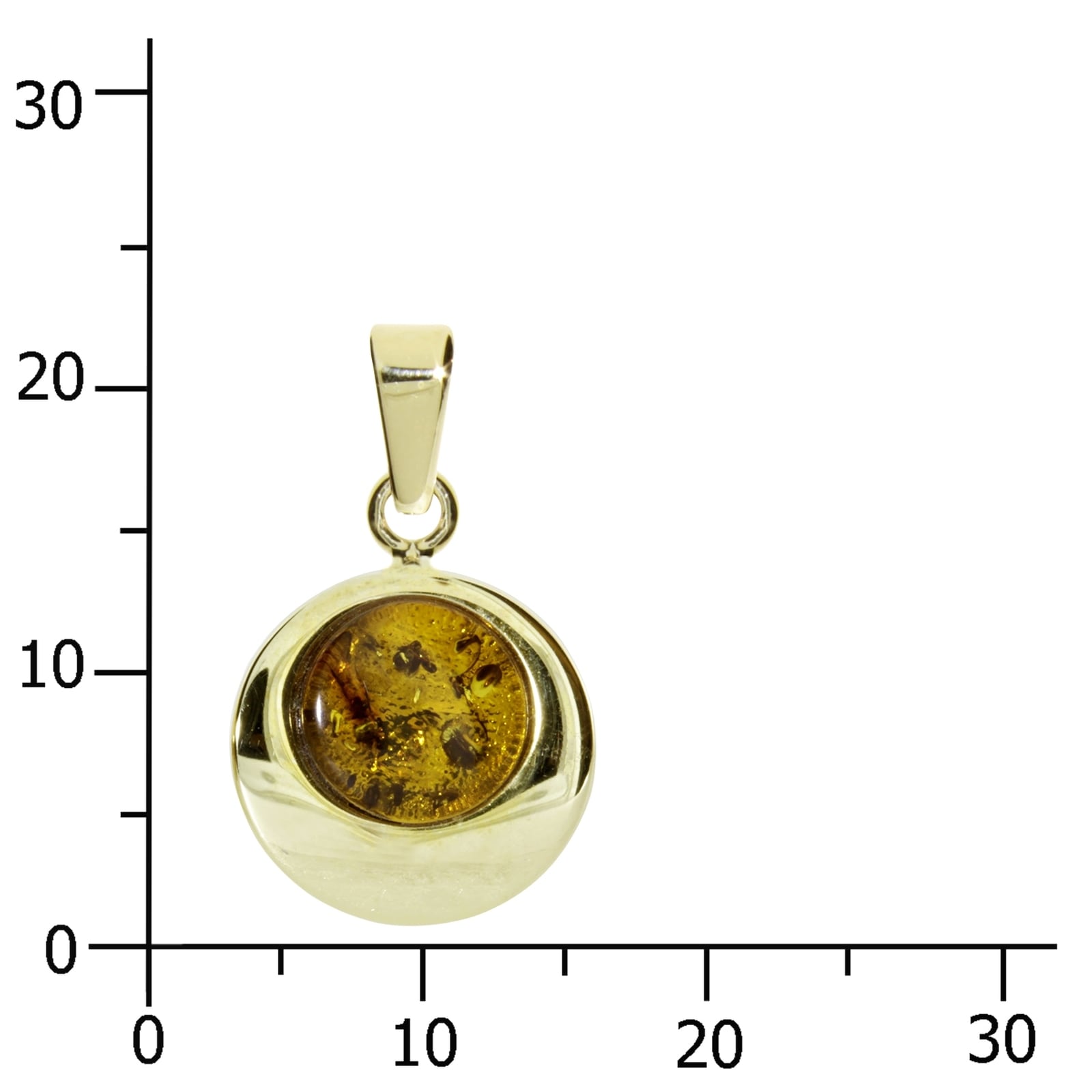 OSTSEE-SCHMUCK Kettenanhänger »Ostsee-Schmuck Anhänger Alina 12 mm Anhänger Alina 12 mm« 1 Stk. tlg.